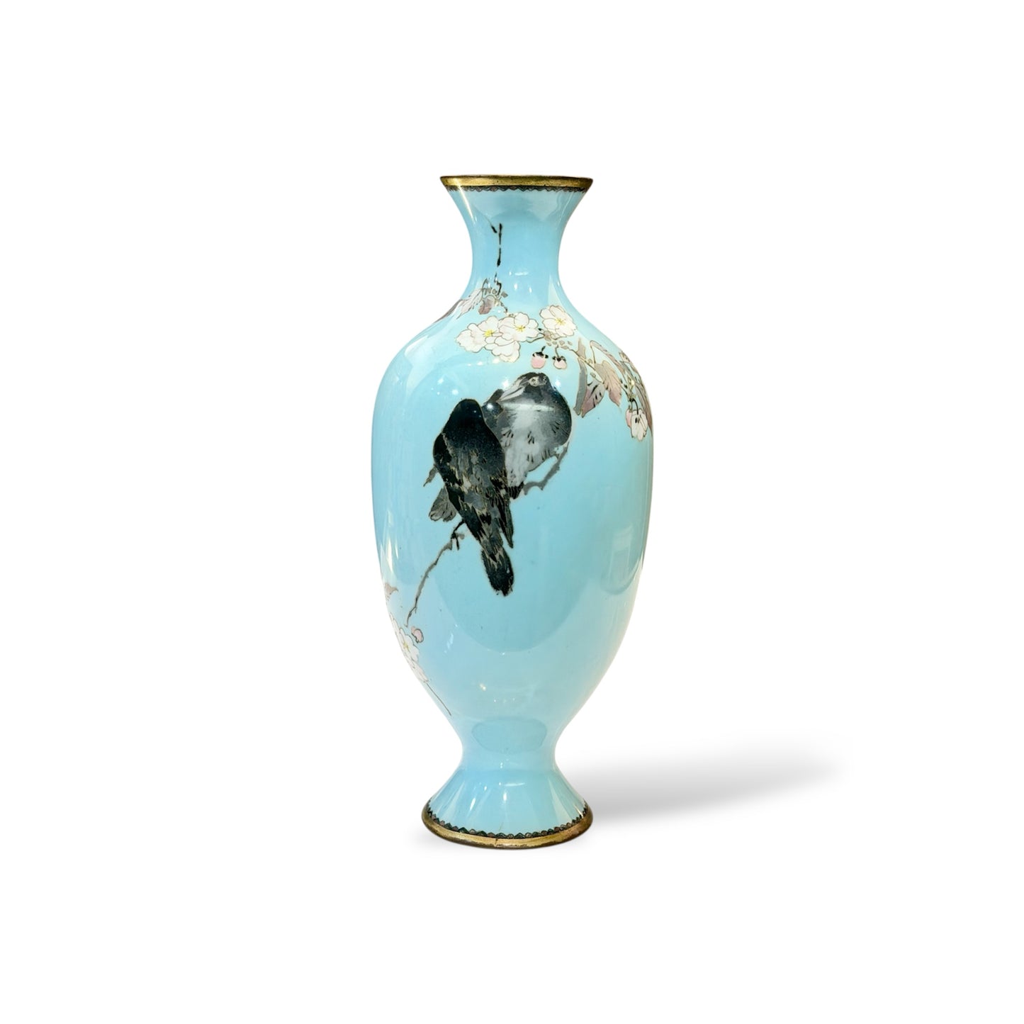 A Japanese Cloisonné Enamel Vase in the Manner of Namikawa Sōsuke, Meiji Period