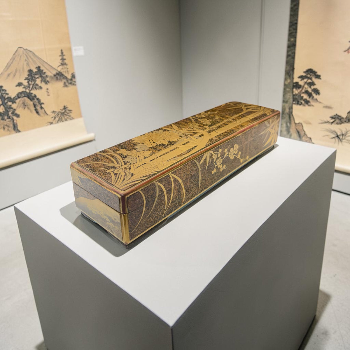 A Fine Japanese Lacquer Fubako (Letter Box) Meiji Period (1868–1912)
