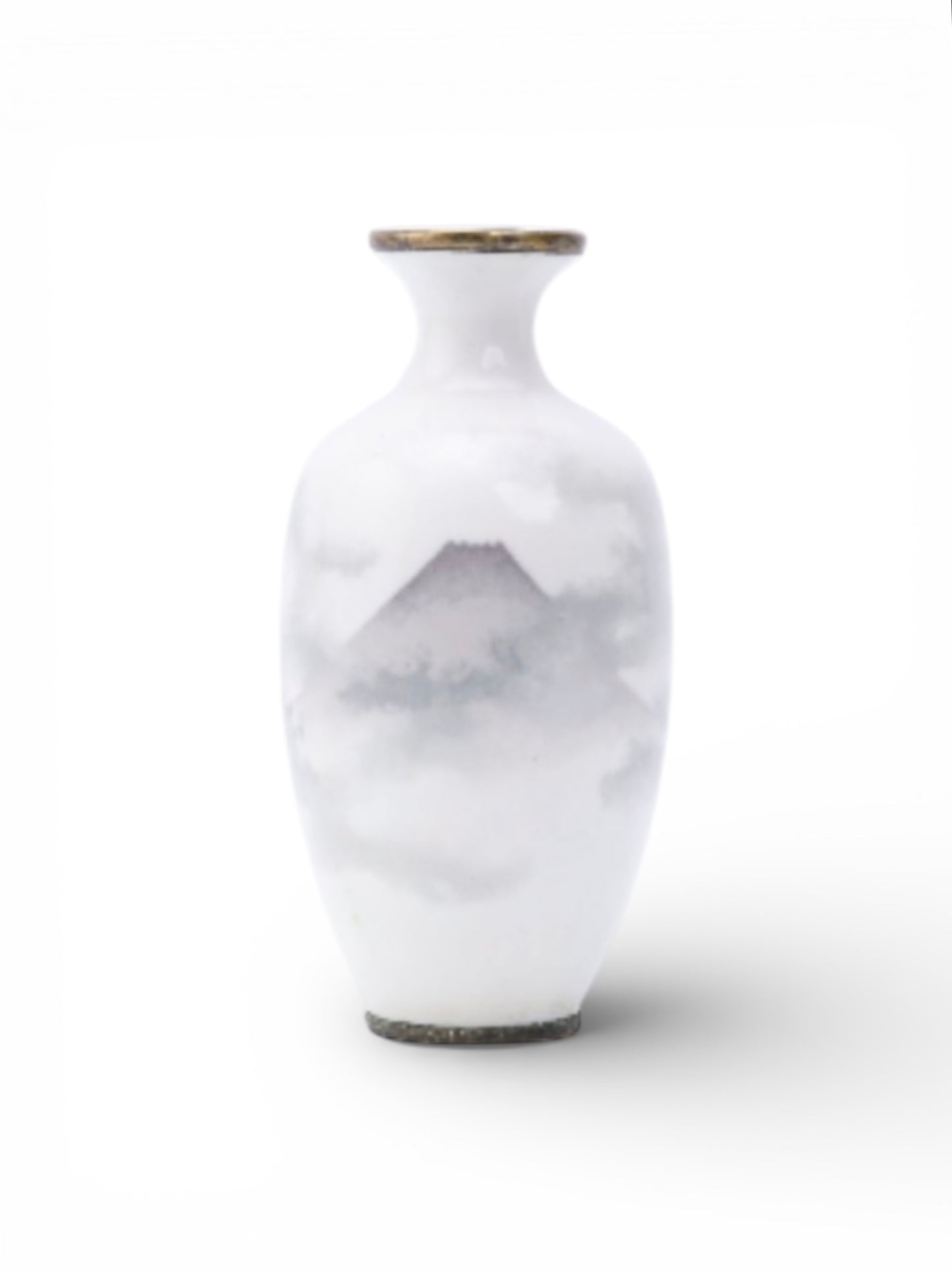 An exceptionally refined Japanese musen (wireless) cloisonné enamel vase attributed to Namikawa Sōsuke, Meiji Period