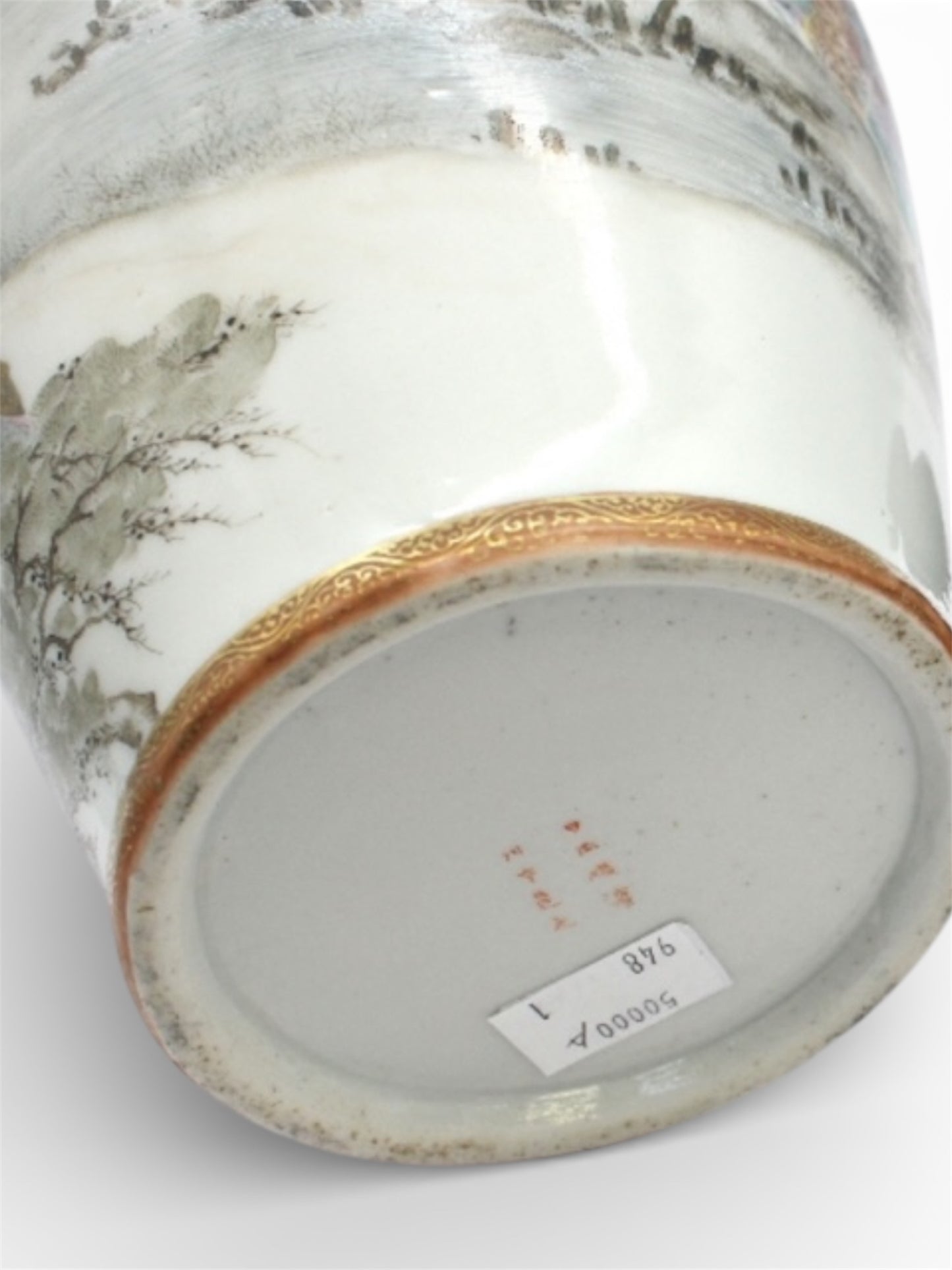 Exceptional Meiji Kutani Vase Depicting an Imperial Court Procession.Meiji period