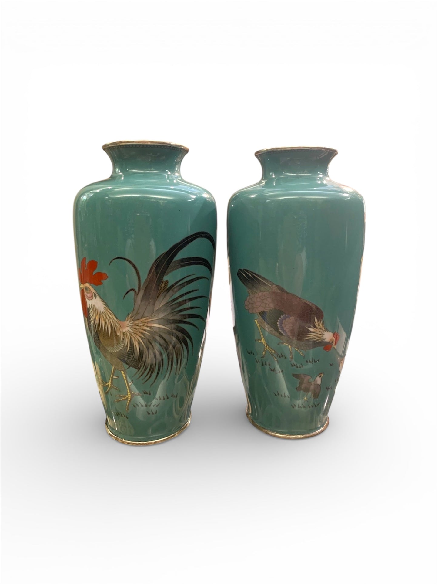 A Fine Pair of Japanese Cloisonné Enamel Vases
By Ando Jubei, Meiji period