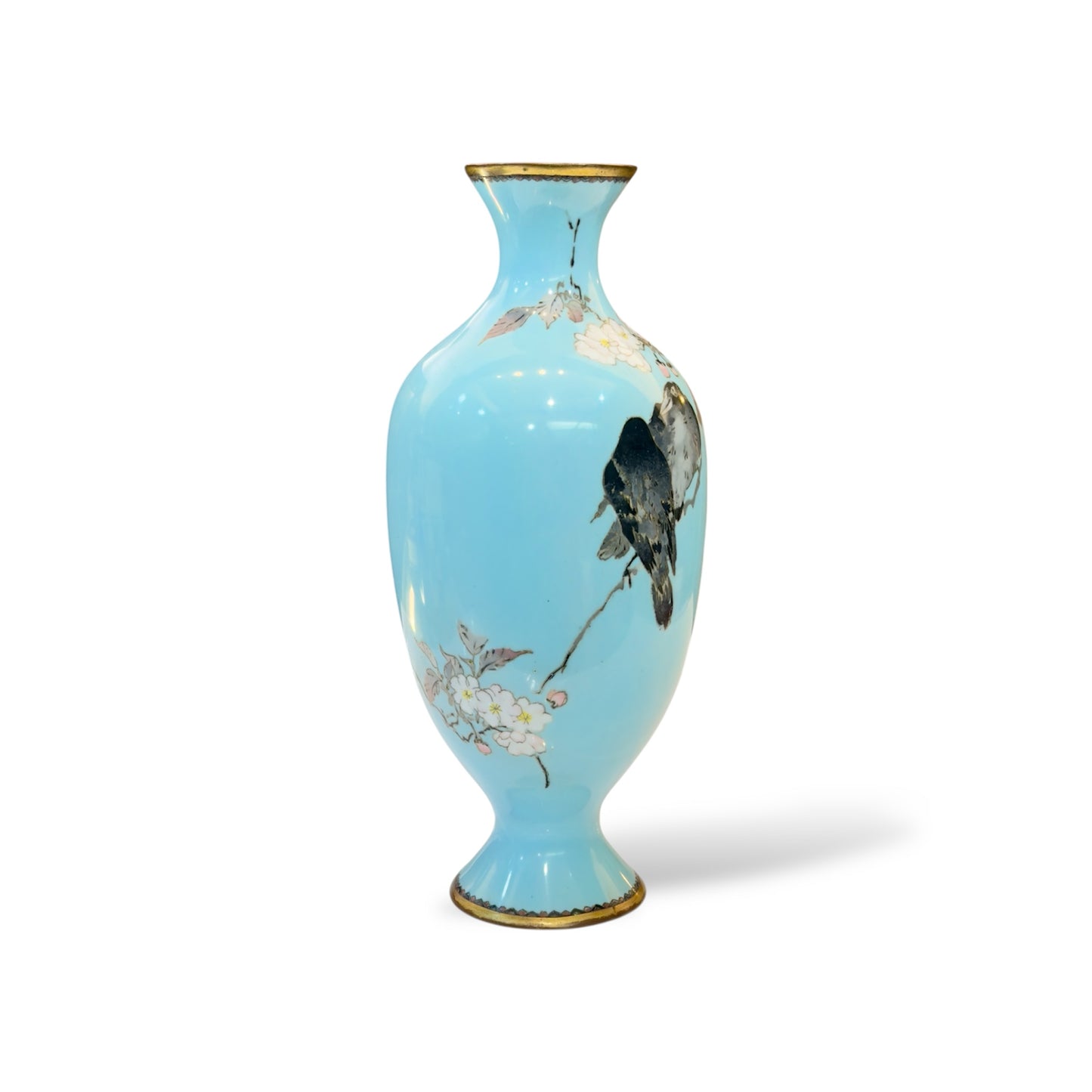 A Japanese Cloisonné Enamel Vase in the Manner of Namikawa Sōsuke, Meiji Period