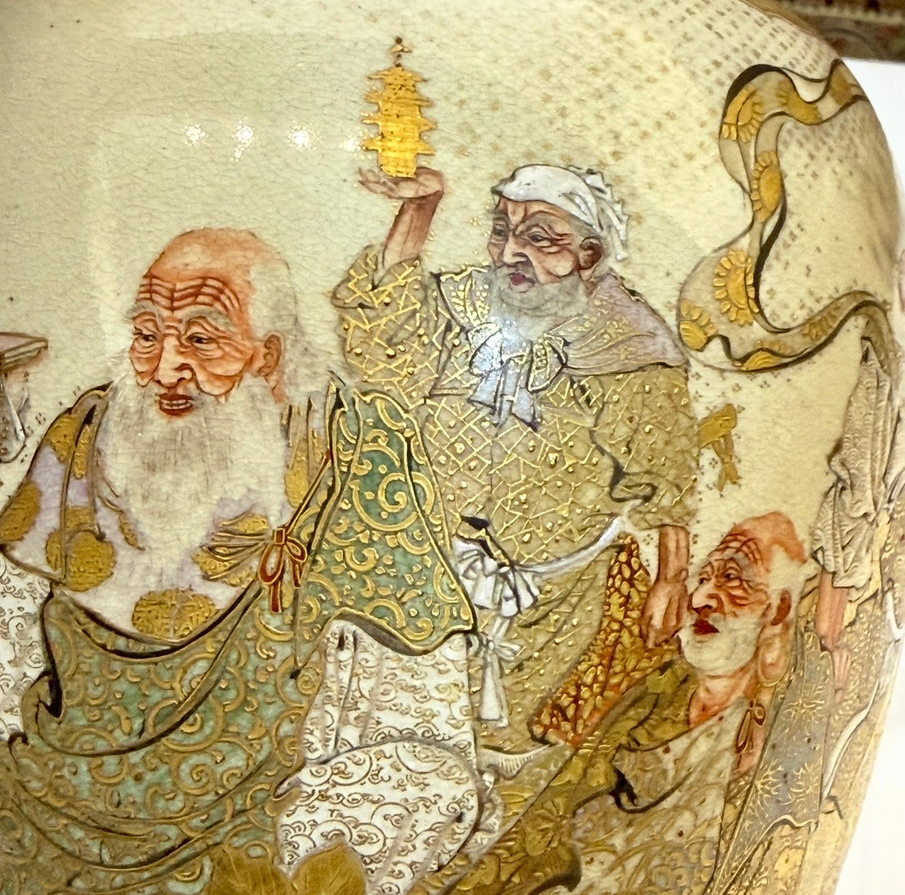 A Fine Japanese Satsuma Vase by Horikoshi Seiji-Meiji period
