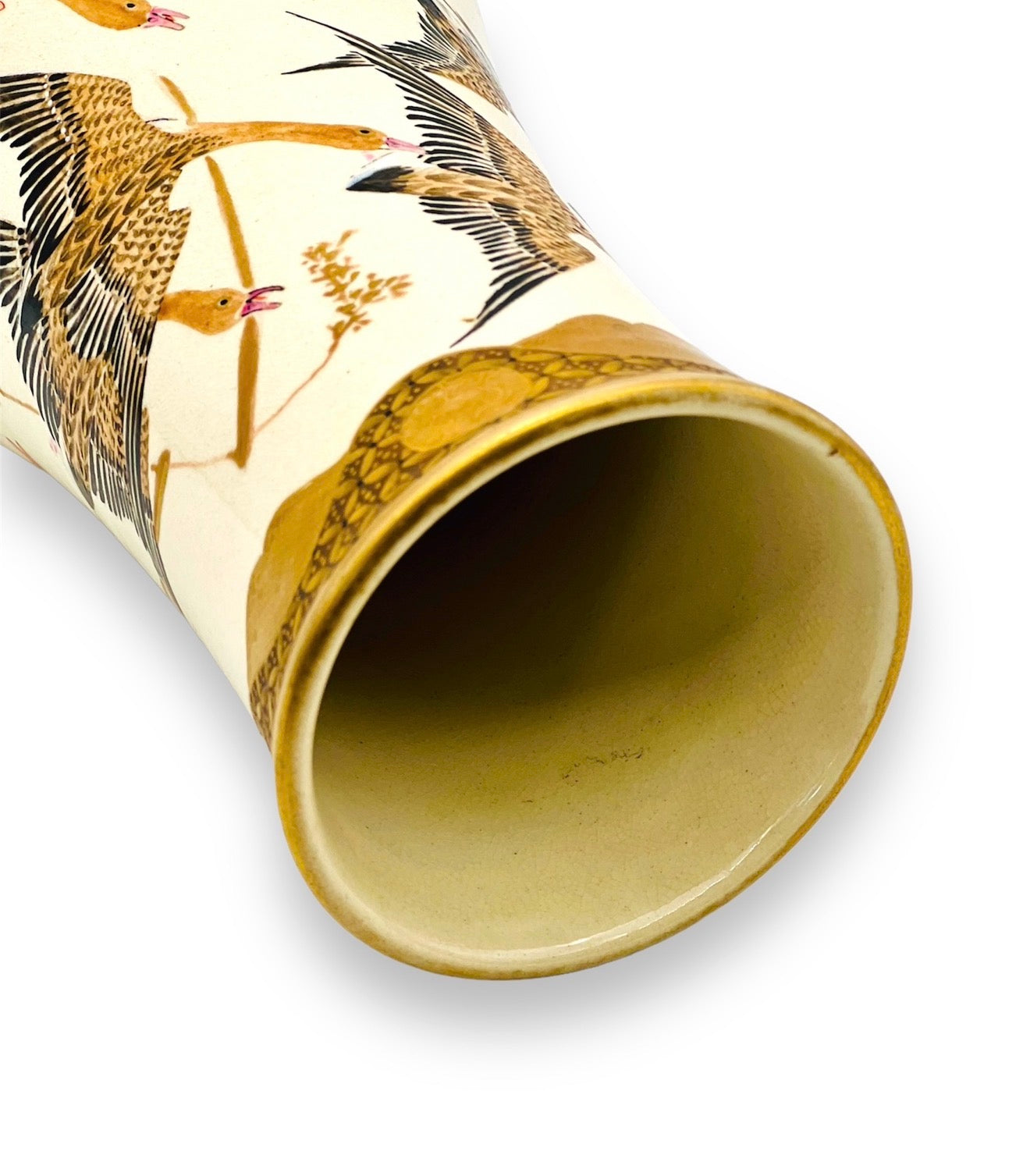 A Fine Japanese Satsuma Earthenware Vase by Taizan Yōhei (帯山与平)Meiji period