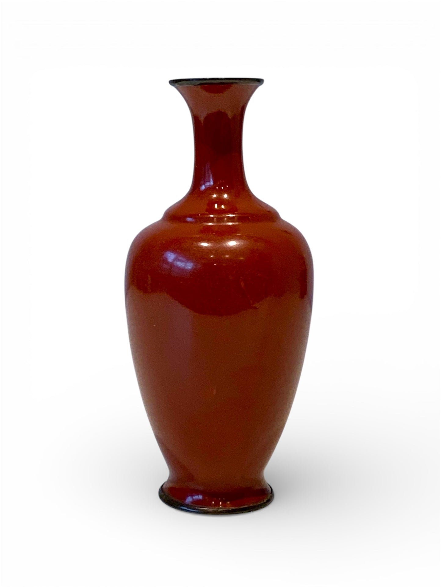 A fine Japanese cloisonné enamel vase signed Gonda Hirosuke, Meiji period