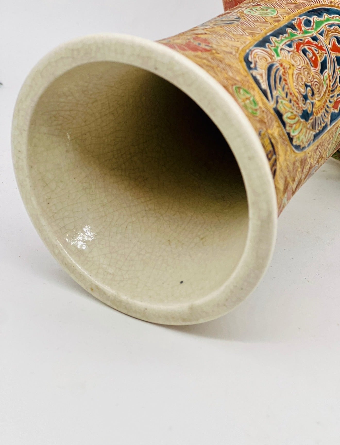 A large Imperial Satsuma earthenware vase by Tokozan,Meiji period