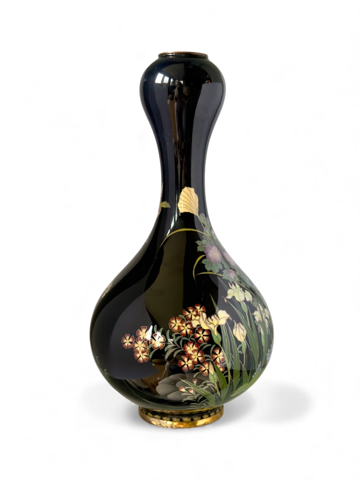 A Fine Japanese Cloisonné Enamel Double-Gourd Vase, Meiji Period