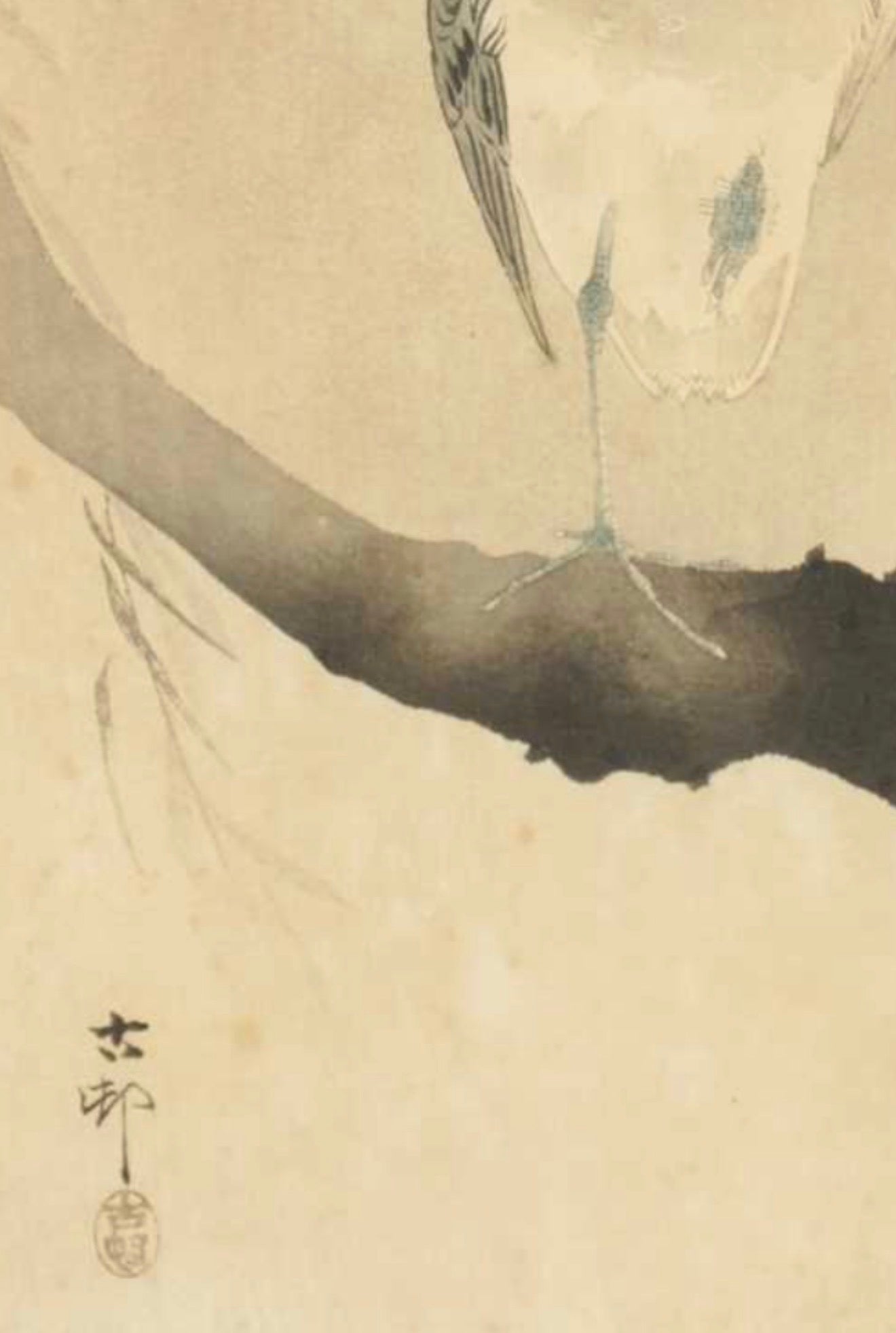 A Fine Japanese Pair of Shin-hanga Woodblock Prints, by Ohara Koson (1877–1945)