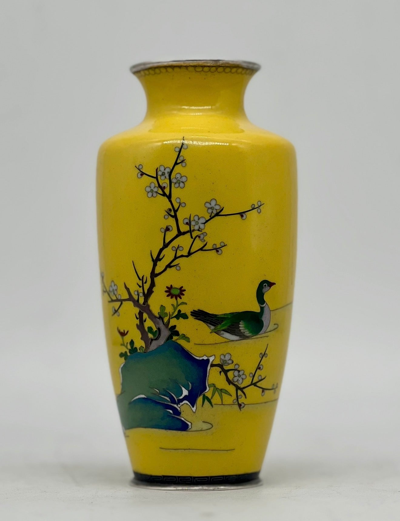 A Fine Japanese Cloisonné Enamel Vase. Taisho period