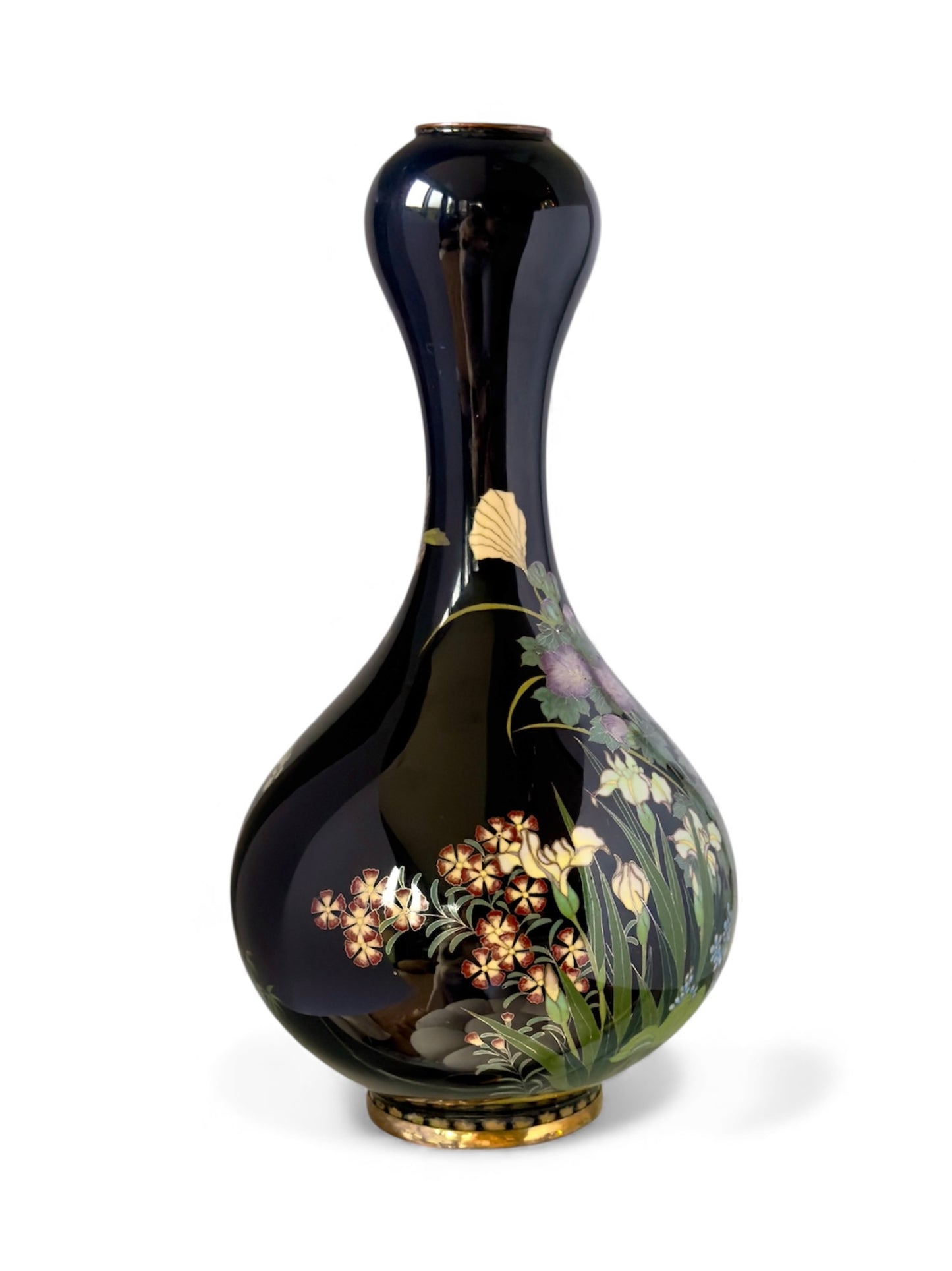 A Fine Japanese Cloisonné Enamel Double-Gourd Vase, Meiji Period