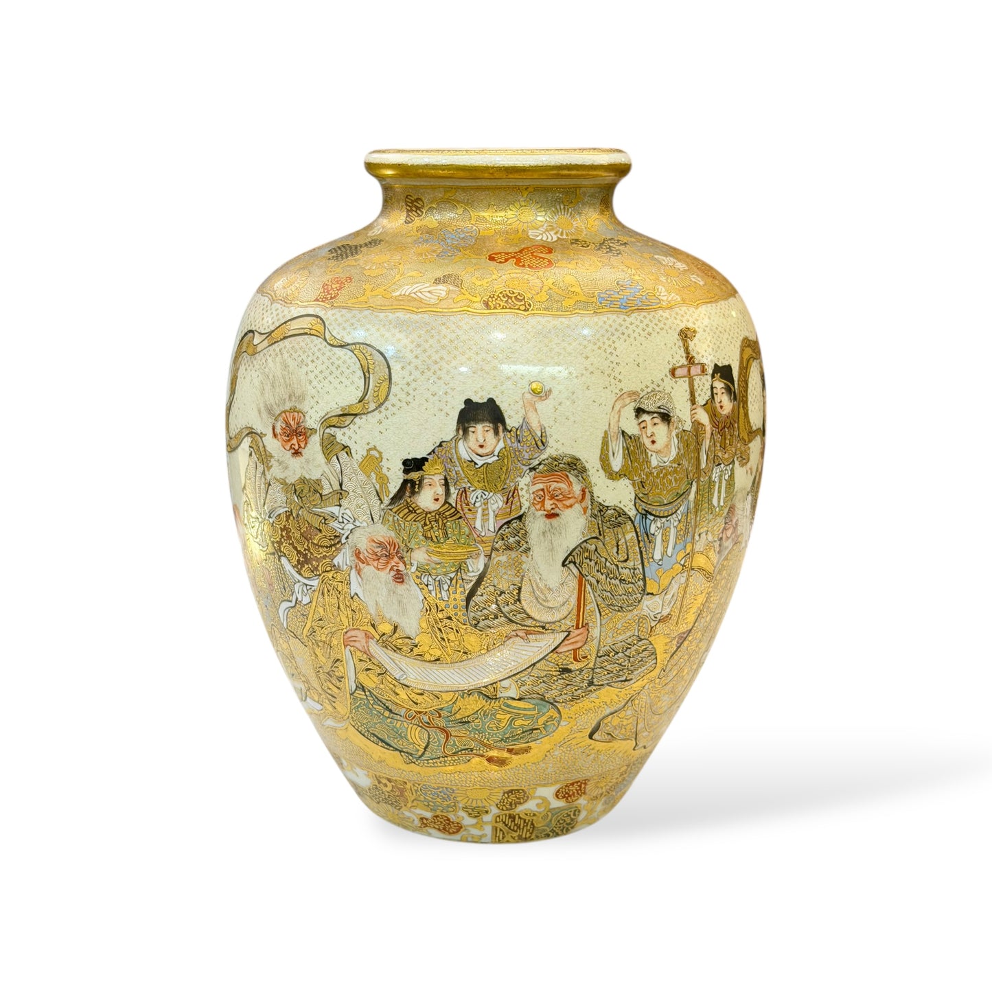 A Fine Japanese Satsuma Vase by Horikoshi Seiji-Meiji period