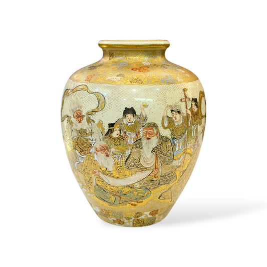 A Fine Japanese Satsuma Vase by Horikoshi Seiji-Meiji period