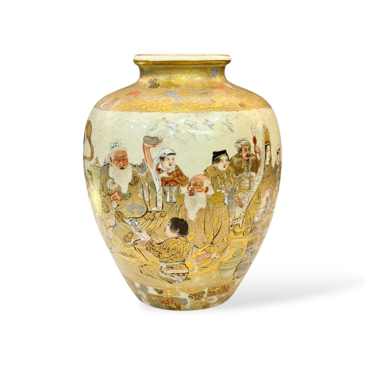 A Fine Japanese Satsuma Vase by Horikoshi Seiji-Meiji period