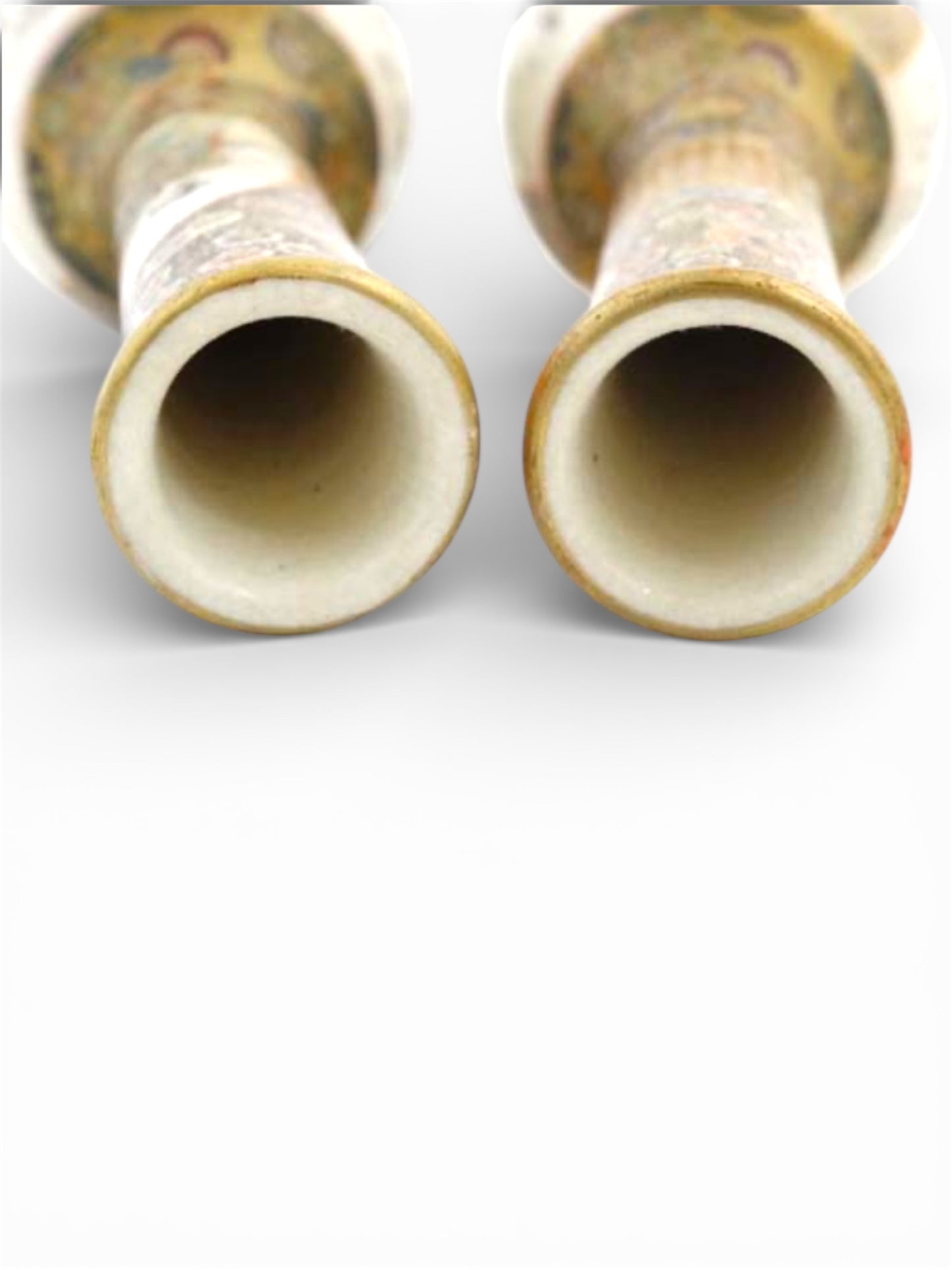 A Fine Pair of Japanese Satsuma Earthenware Vases by Chikusai, Meiji period