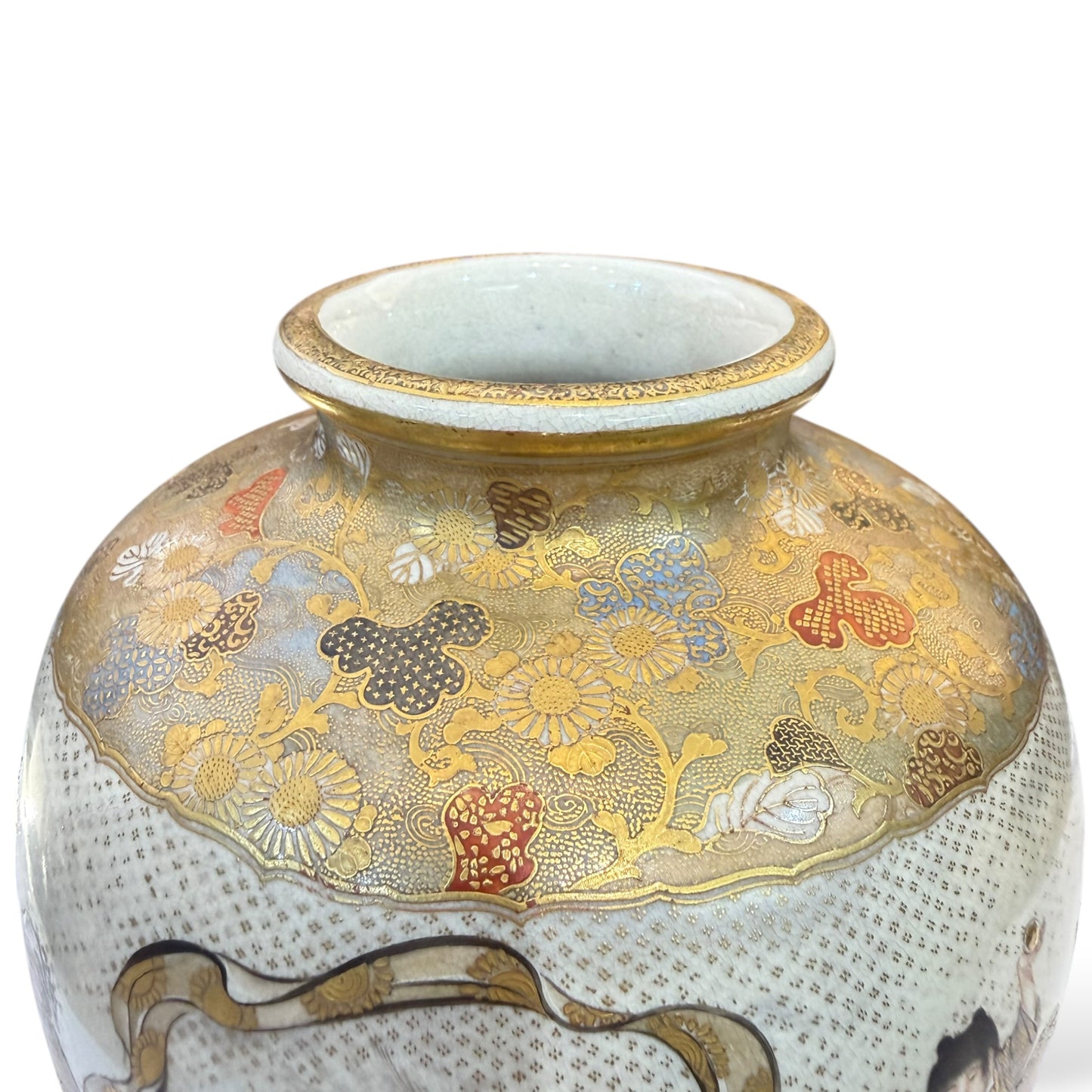 A Fine Japanese Satsuma Vase by Horikoshi Seiji-Meiji period
