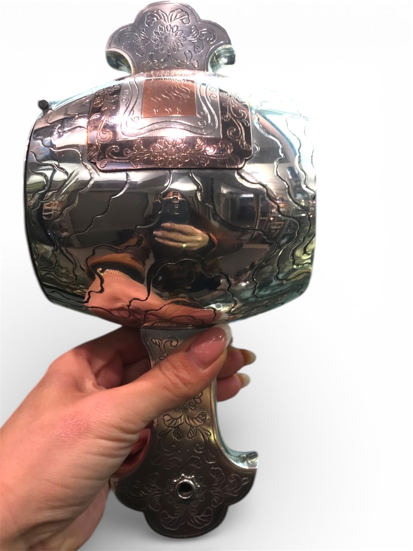 A Japanese Silver Box and Cover Modelled as Daikoku’s Mallet (Uchide no Kozuchi), Meiji period (1868–1912)