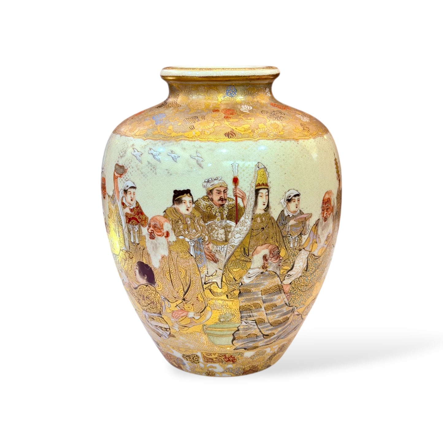 A Fine Japanese Satsuma Vase by Horikoshi Seiji-Meiji period
