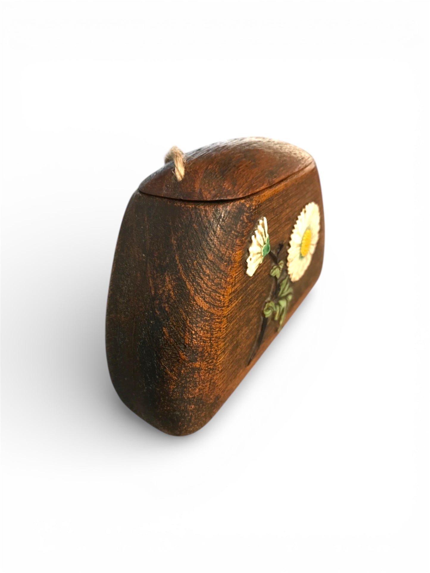 A Japanese Wood Tonkotsu (Tobacco Box) with Haritsu-Style Inlay and Tsuishu Lacquer Ojime
Meiji period