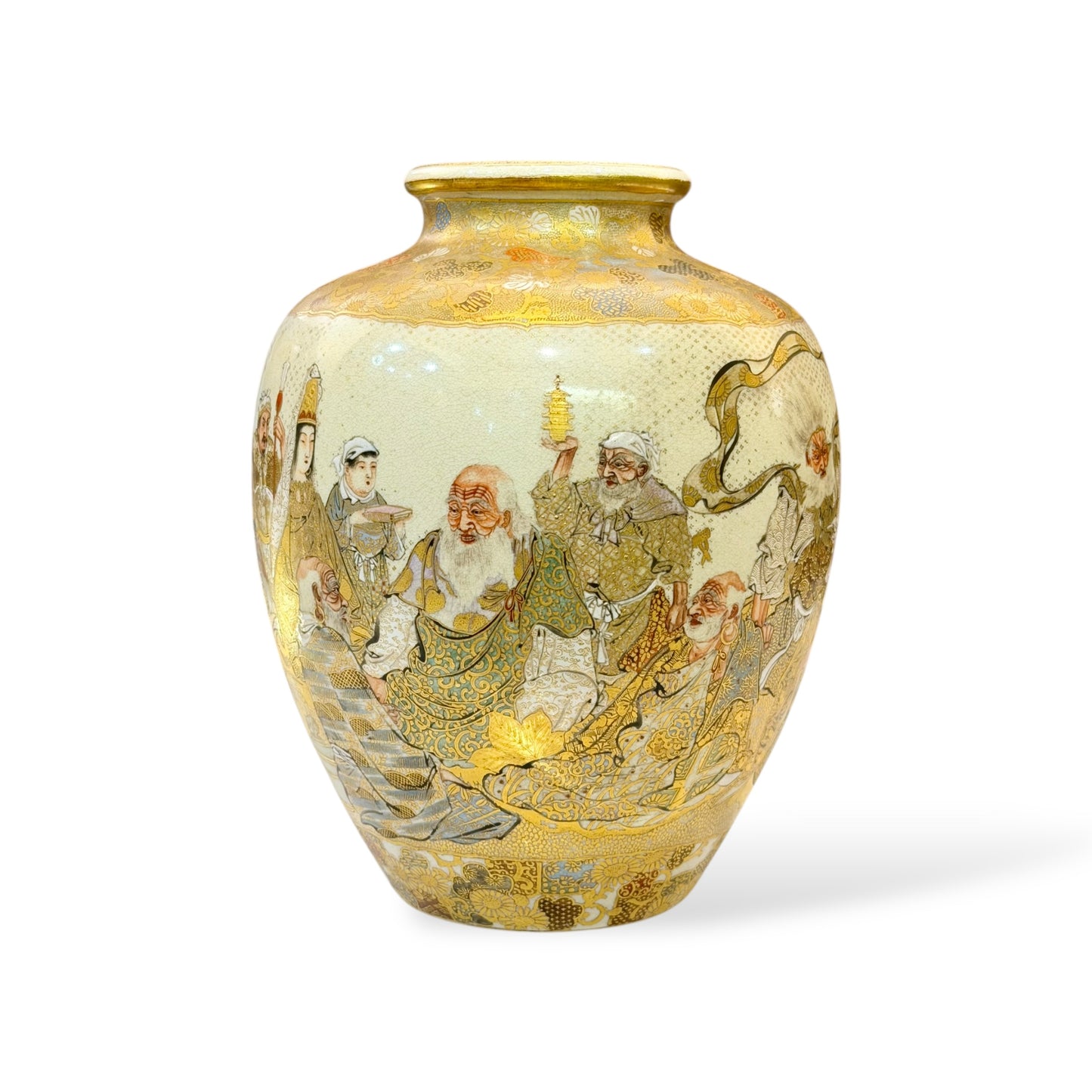 A Fine Japanese Satsuma Vase by Horikoshi Seiji-Meiji period