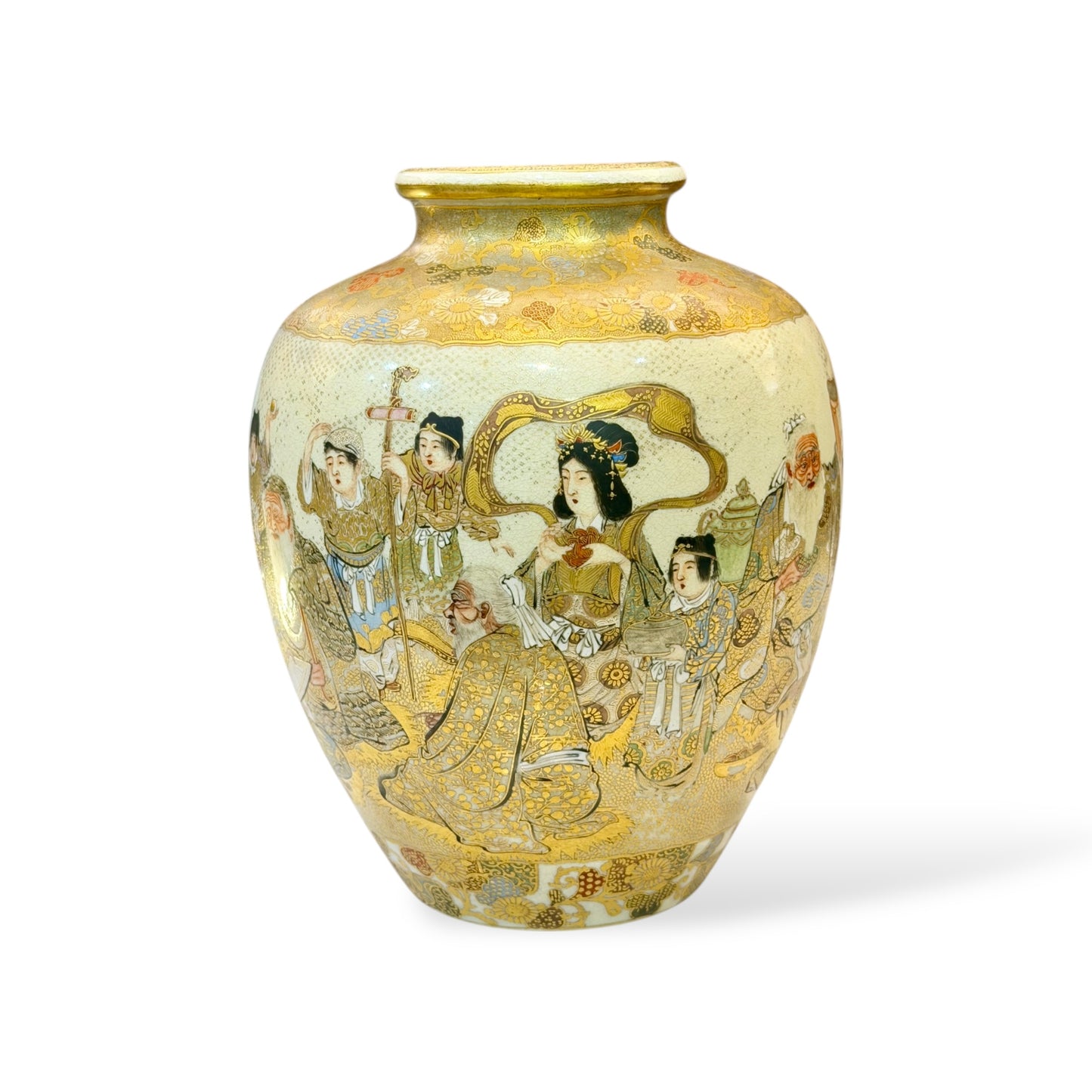 A Fine Japanese Satsuma Vase by Horikoshi Seiji-Meiji period