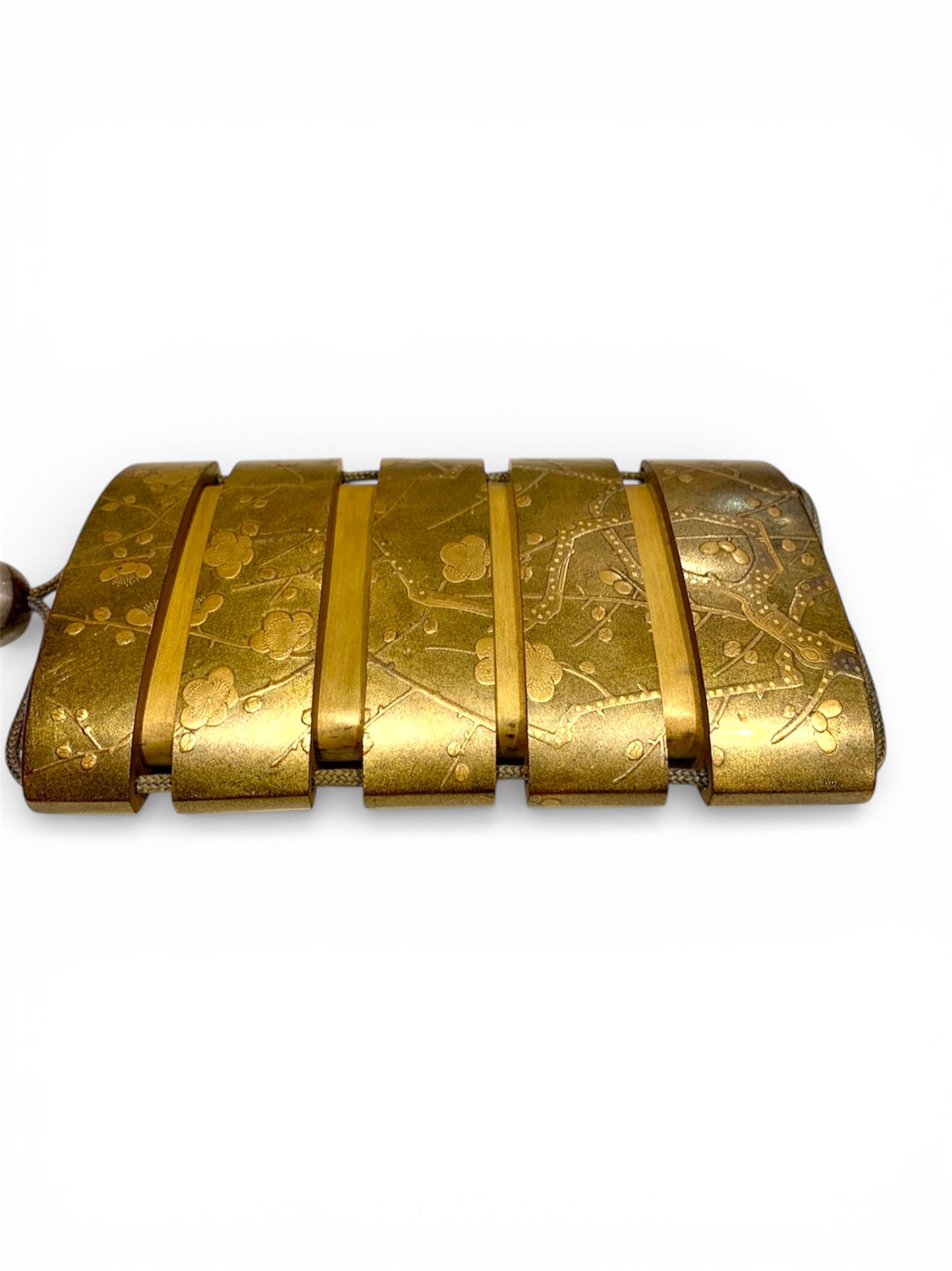 Japanese Lacquer Inrō with Plum Blossom (Ume) Design — Meiji period