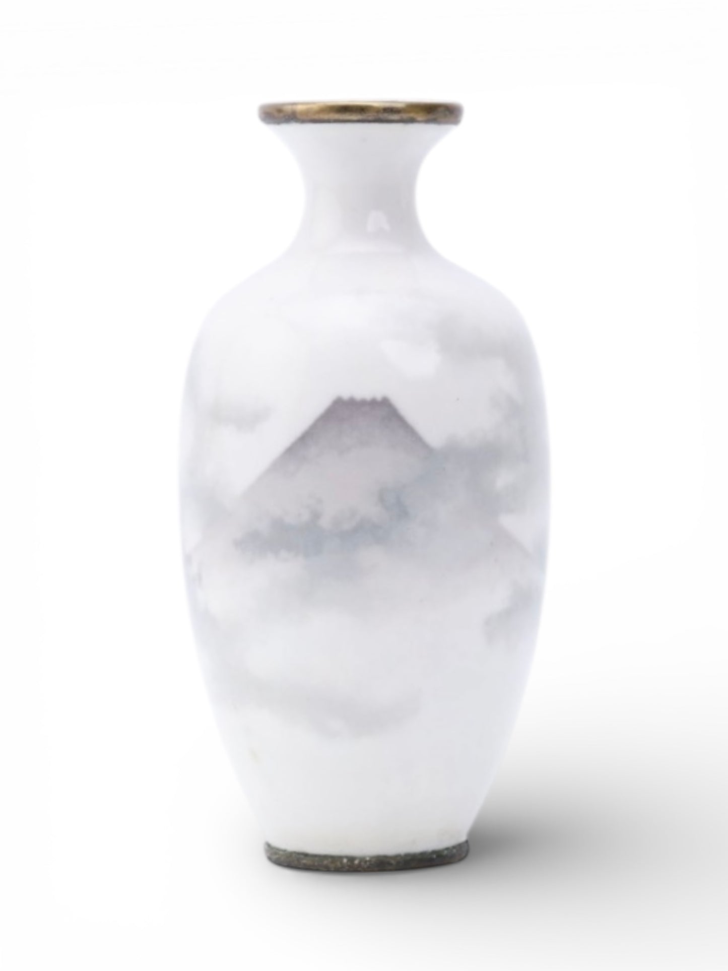 An exceptionally refined Japanese musen (wireless) cloisonné enamel vase attributed to Namikawa Sōsuke, Meiji Period