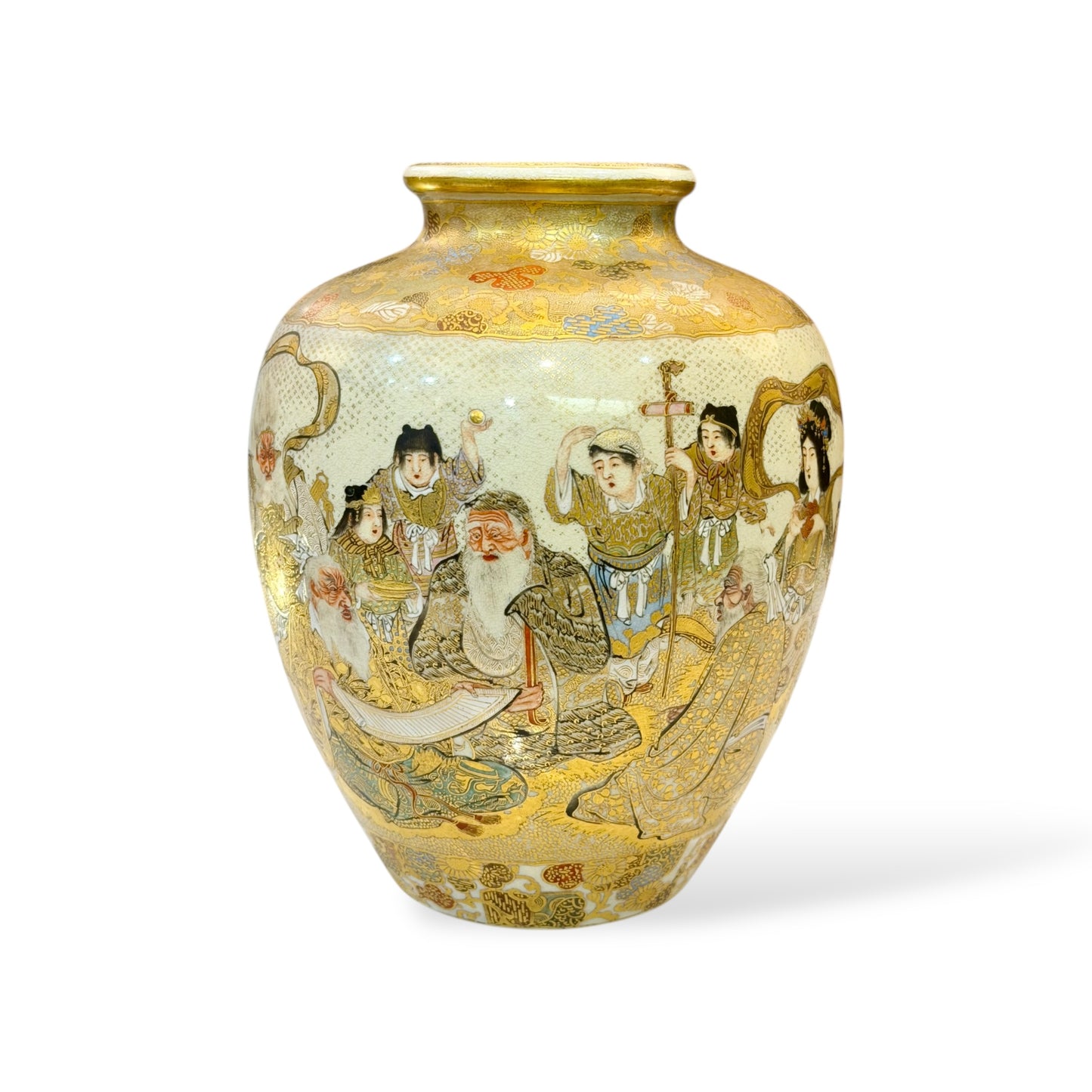 A Fine Japanese Satsuma Vase by Horikoshi Seiji-Meiji period