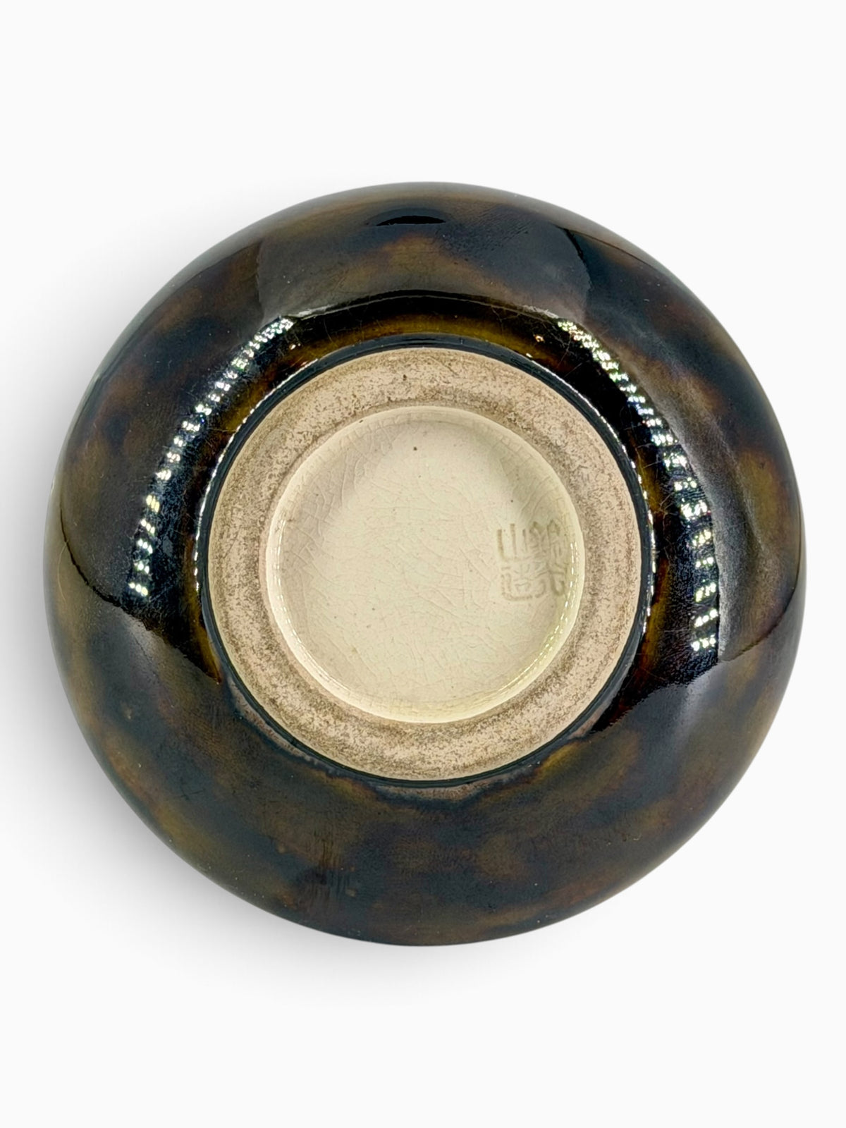 An Exceptional Kinkozan Satsuma Double-Gourd Vase with Insects on a Tortoiseshell Ground.Meiji Era