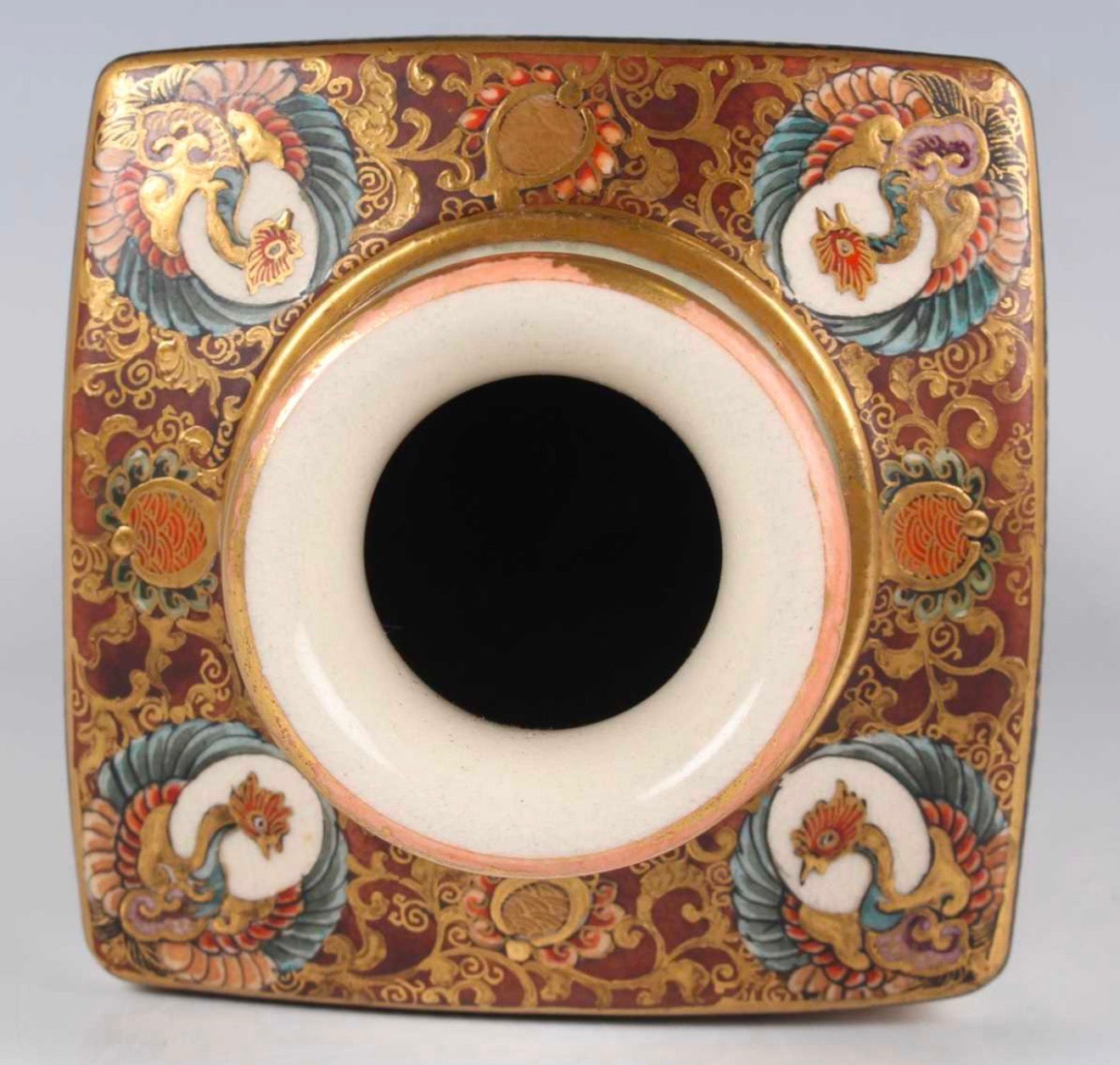 A Pair of Japanese Satsuma Earthenware Vases by Ryokuzan (緑山), Meiji period (1868–1912)