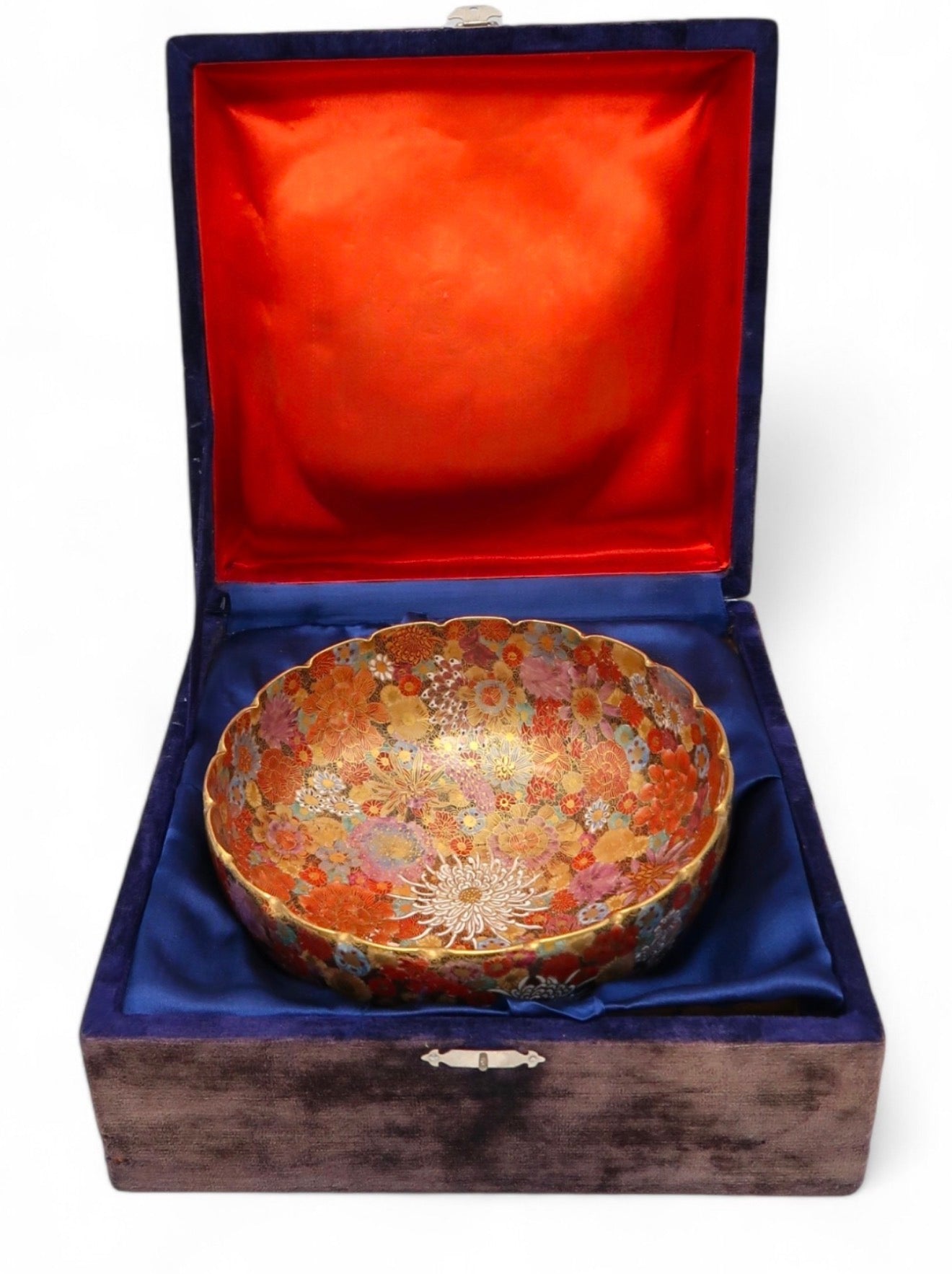 A Magnificent Japanese Satsuma Millefiori Bowl by Hakagawa.Meiji Period