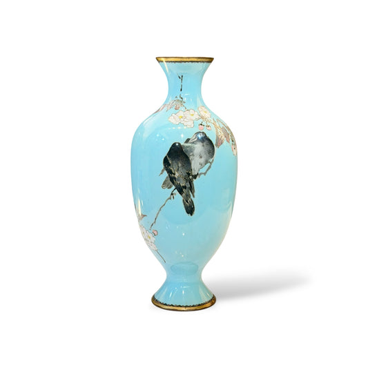 A Japanese Cloisonné Enamel Vase in the Manner of Namikawa Sōsuke, Meiji Period