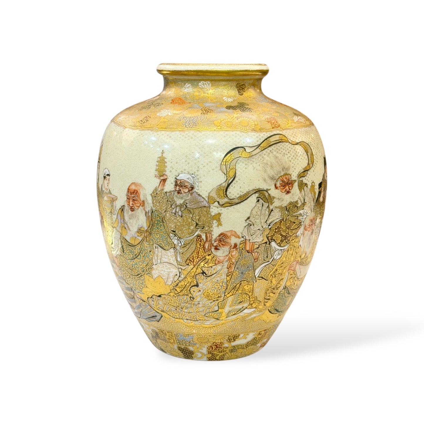 A Fine Japanese Satsuma Vase by Horikoshi Seiji-Meiji period