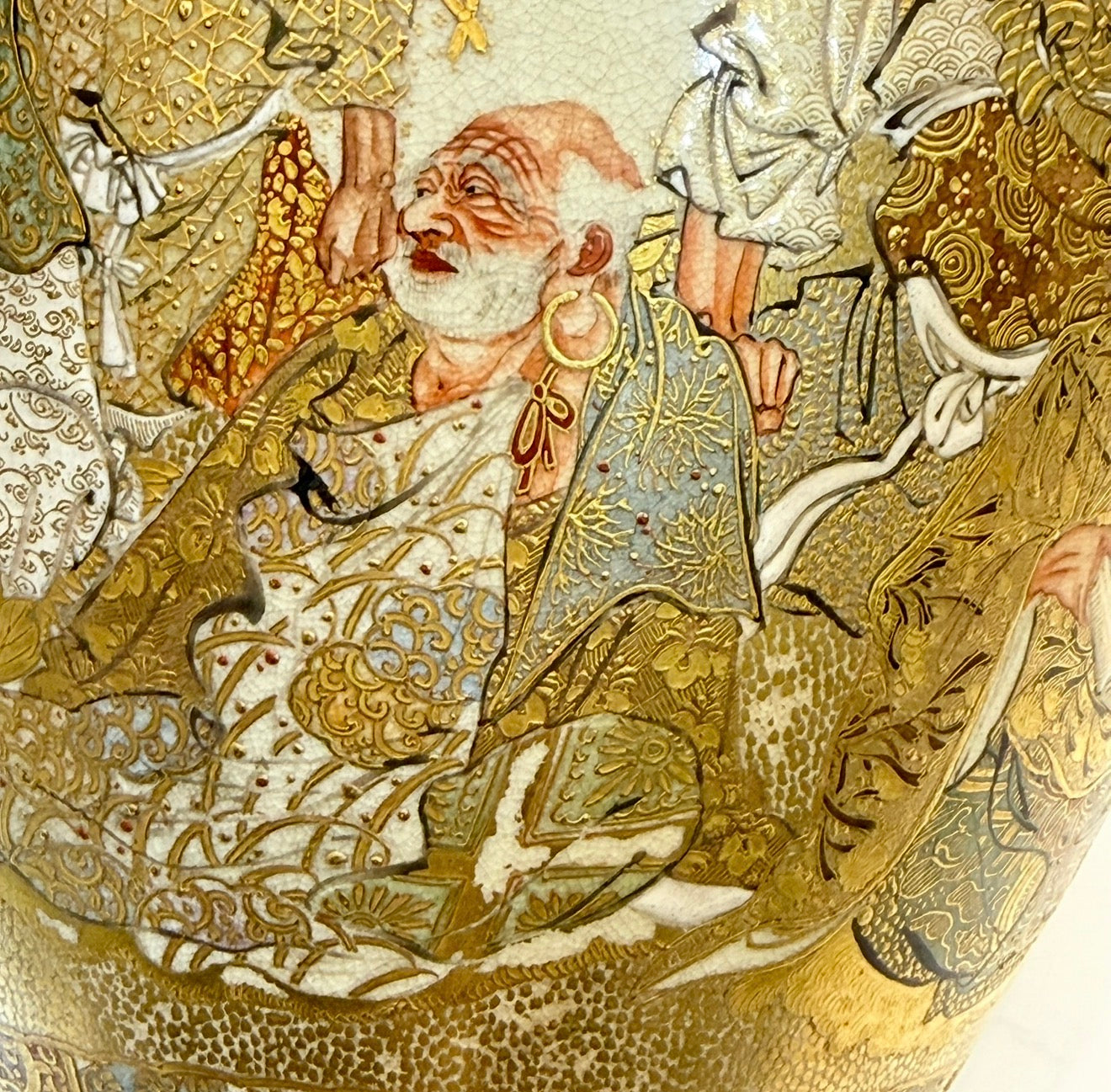 A Fine Japanese Satsuma Vase by Horikoshi Seiji-Meiji period
