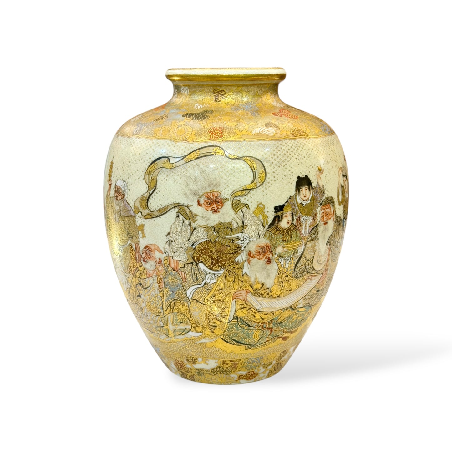 A Fine Japanese Satsuma Vase by Horikoshi Seiji-Meiji period