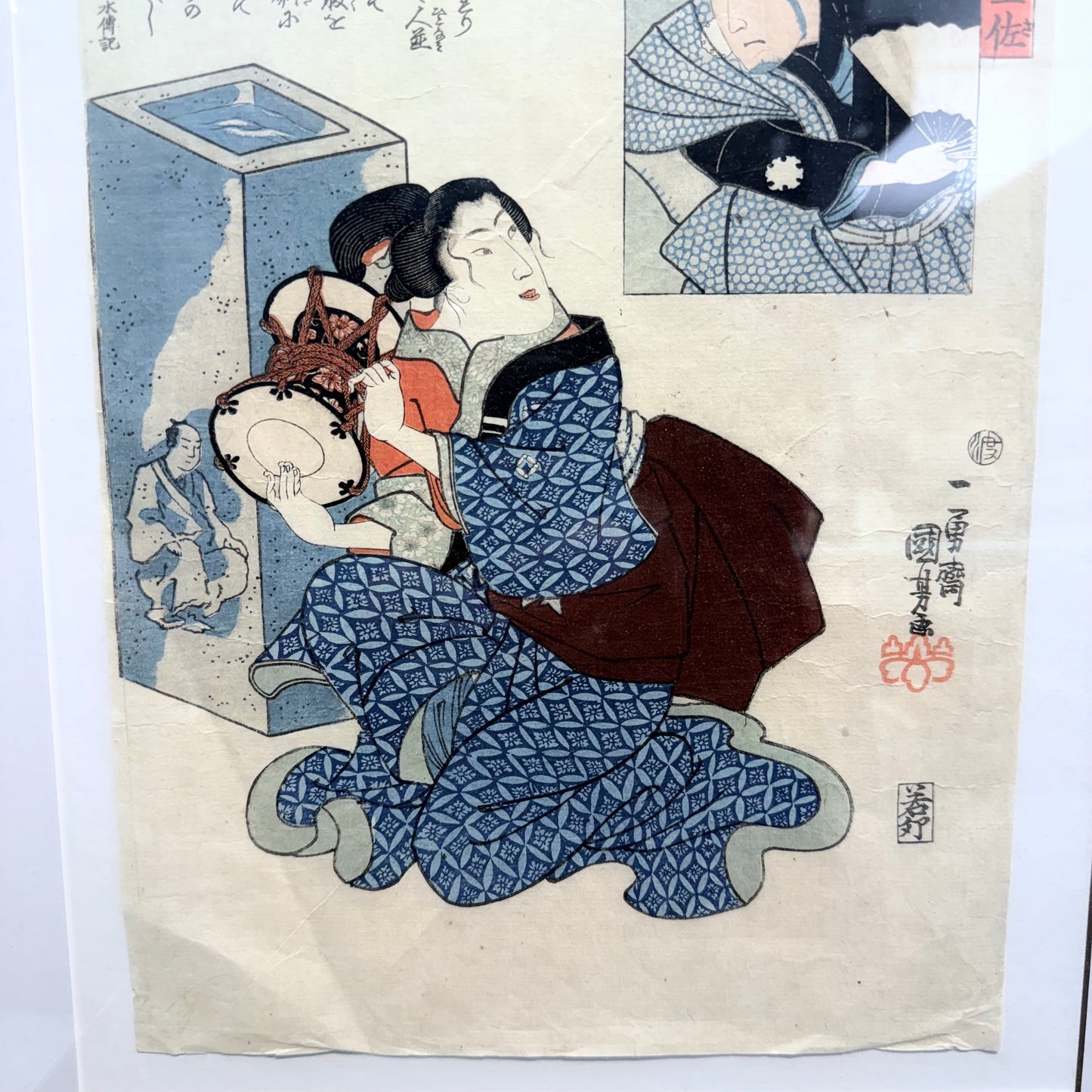 A Fine Japanese Ukiyo-e Print by Kuniyoshi, Tosa no Matahei, c.1845