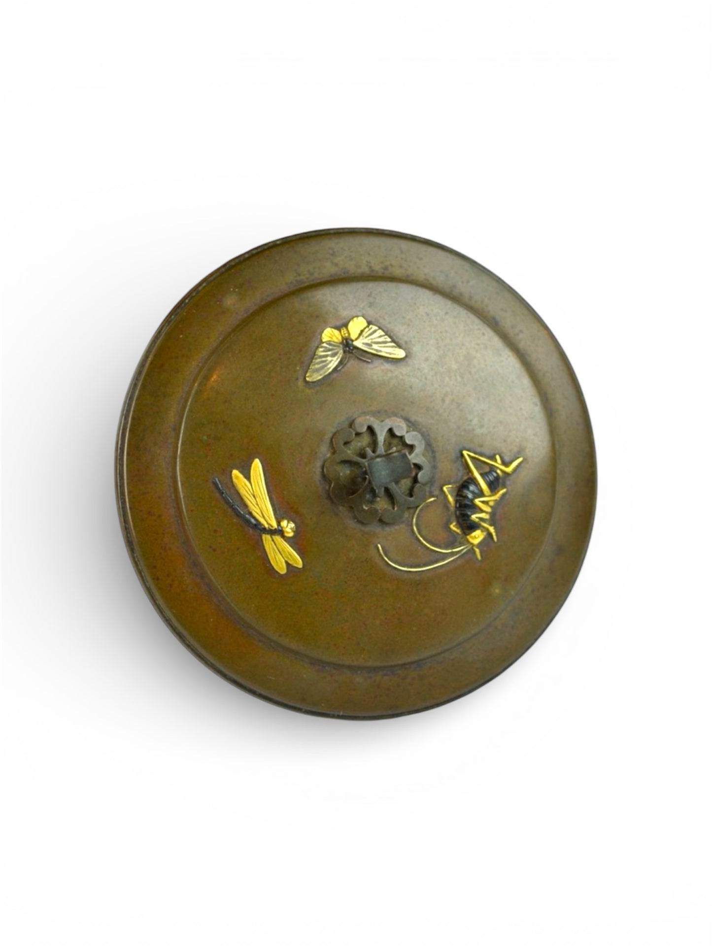 A Fine Japanese Mixed-Metal Teapot.Meiji Period