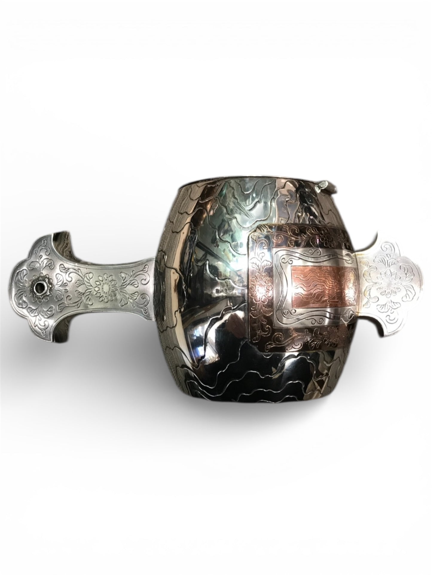 A Japanese Silver Box and Cover Modelled as Daikoku’s Mallet (Uchide no Kozuchi), Meiji period (1868–1912)