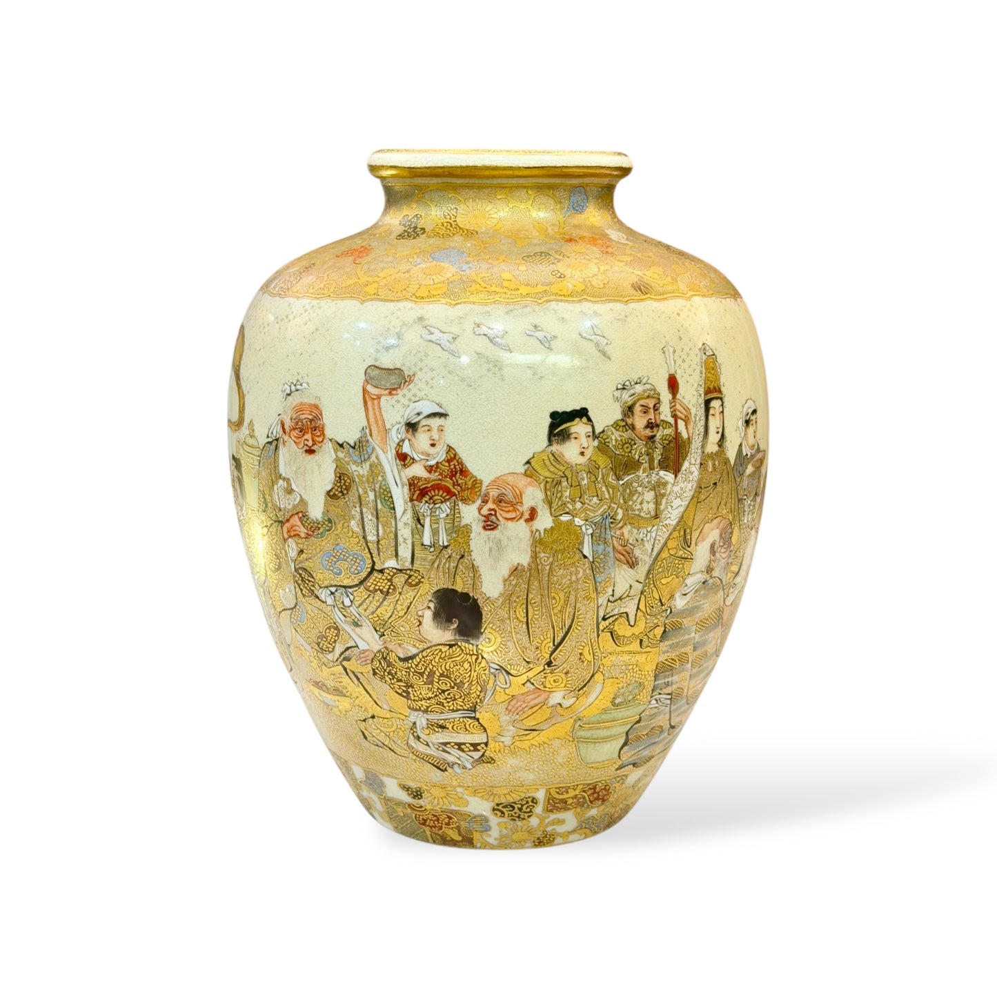 A Fine Japanese Satsuma Vase by Horikoshi Seiji-Meiji period