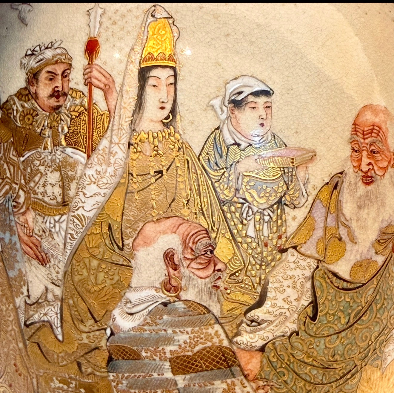 A Fine Japanese Satsuma Vase by Horikoshi Seiji-Meiji period