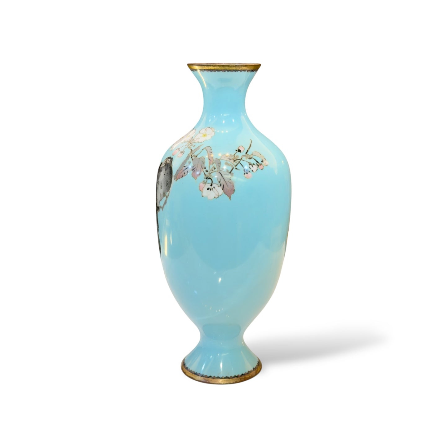 A Japanese Cloisonné Enamel Vase in the Manner of Namikawa Sōsuke, Meiji Period