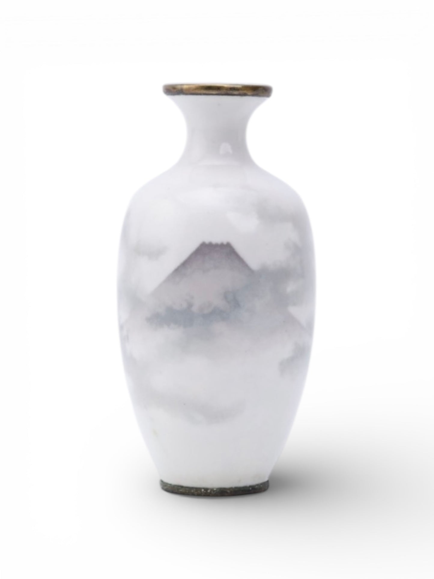 An exceptionally refined Japanese musen (wireless) cloisonné enamel vase attributed to Namikawa Sōsuke, Meiji Period