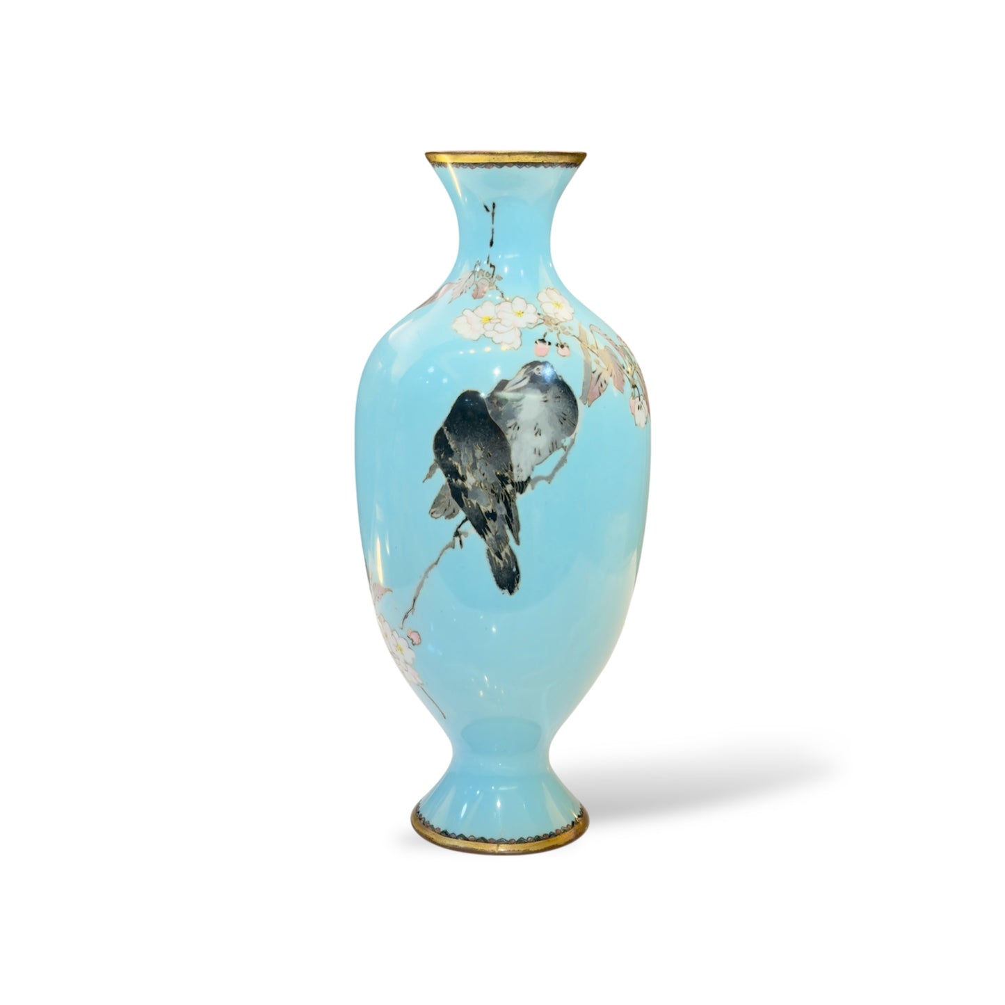 A Japanese Cloisonné Enamel Vase in the Manner of Namikawa Sōsuke, Meiji Period
