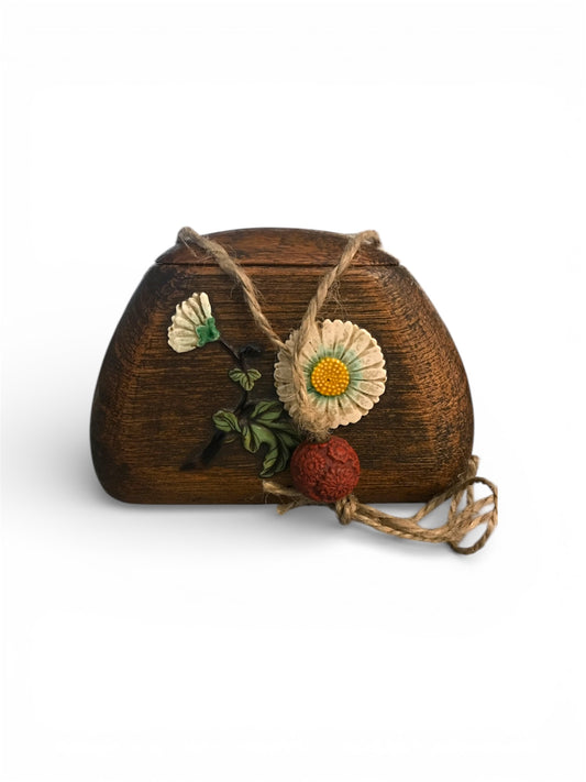 A Japanese Wood Tonkotsu (Tobacco Box) with Haritsu-Style Inlay and Tsuishu Lacquer Ojime
Meiji period