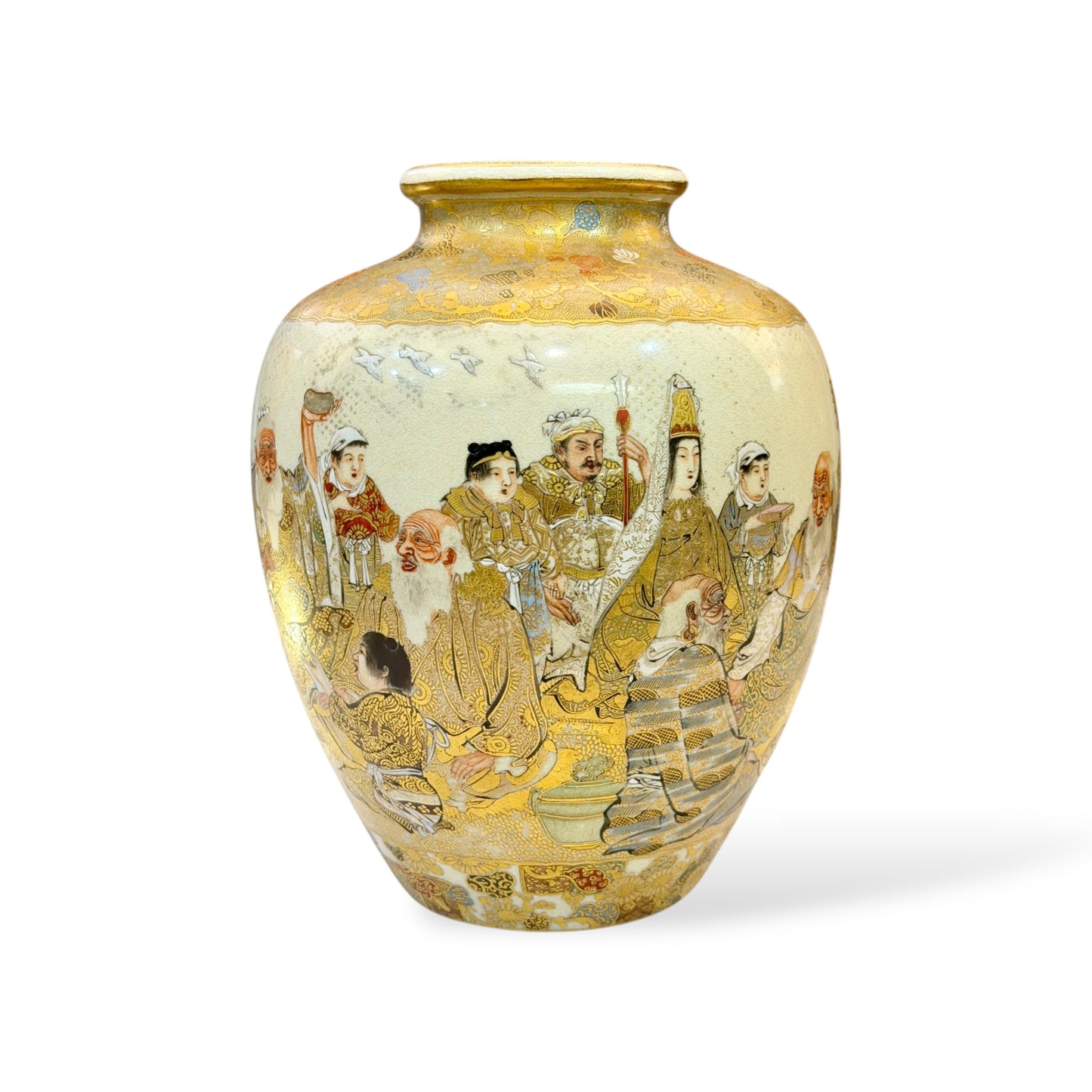 A Fine Japanese Satsuma Vase by Horikoshi Seiji-Meiji period