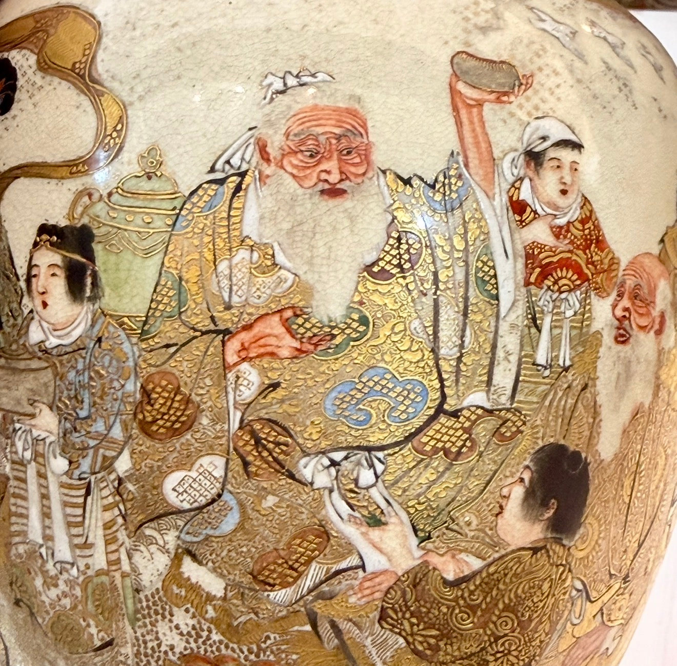 A Fine Japanese Satsuma Vase by Horikoshi Seiji-Meiji period