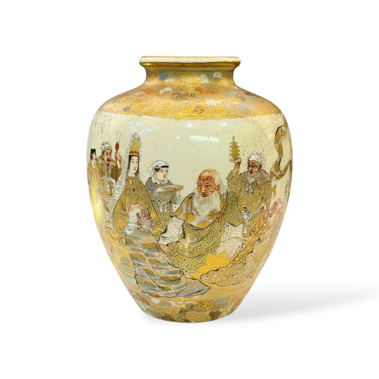 A Fine Japanese Satsuma Vase by Horikoshi Seiji-Meiji period