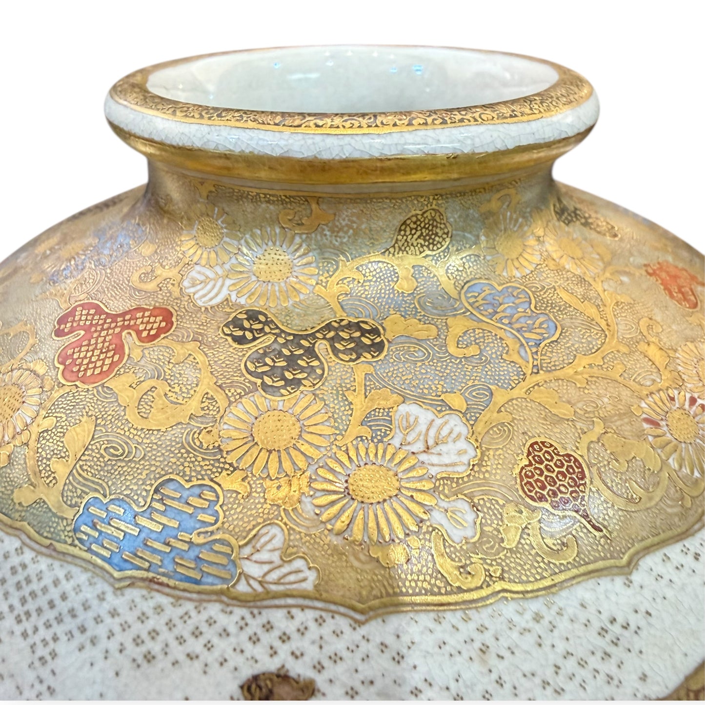 A Fine Japanese Satsuma Vase by Horikoshi Seiji-Meiji period