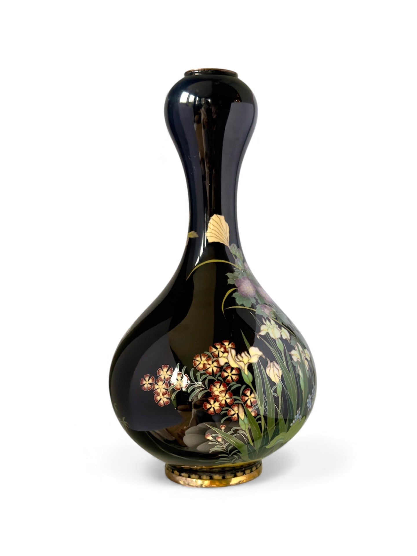 A Fine Japanese Cloisonné Enamel Double-Gourd Vase, Meiji Period