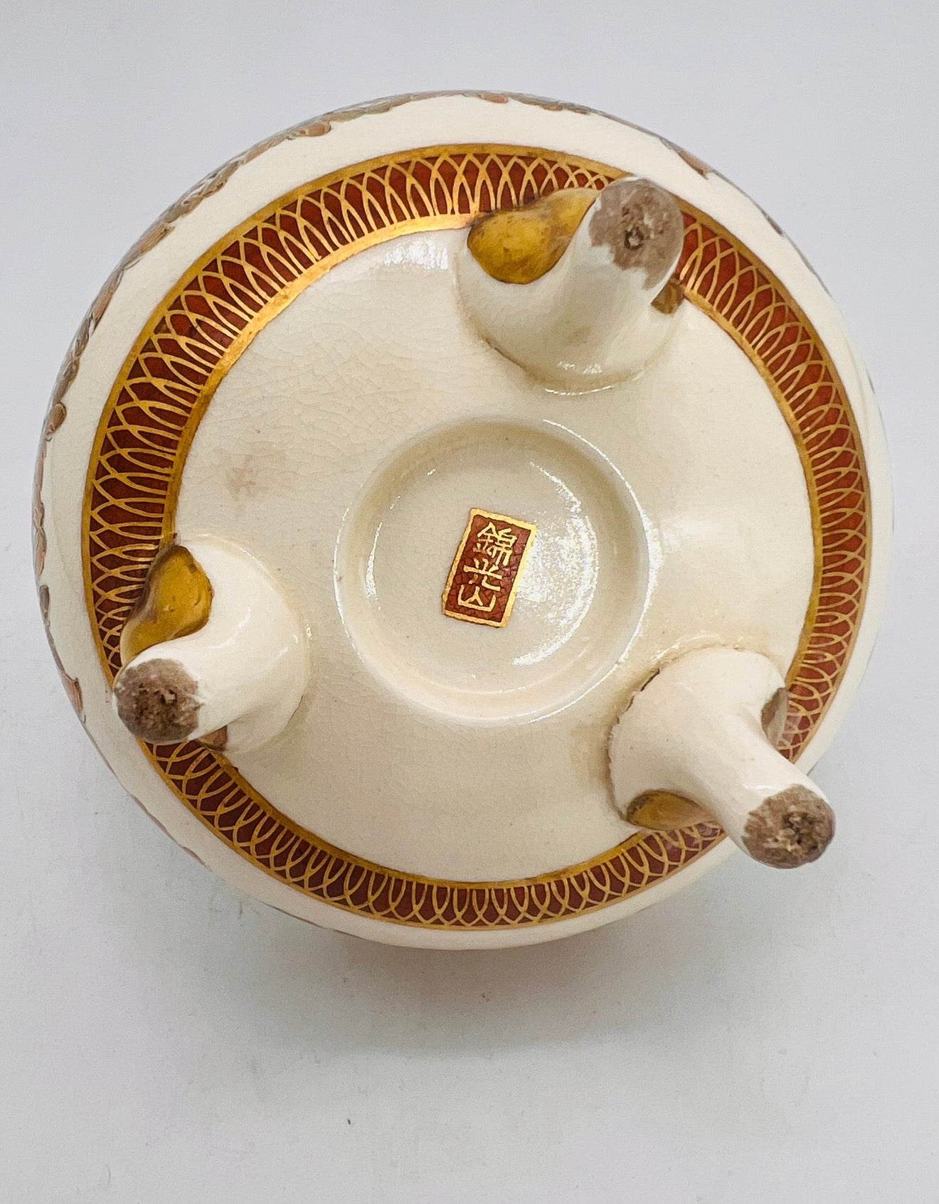 A Exquisite Japanese Millefiori Satsuma vase By Kinkozan. Meiji Era