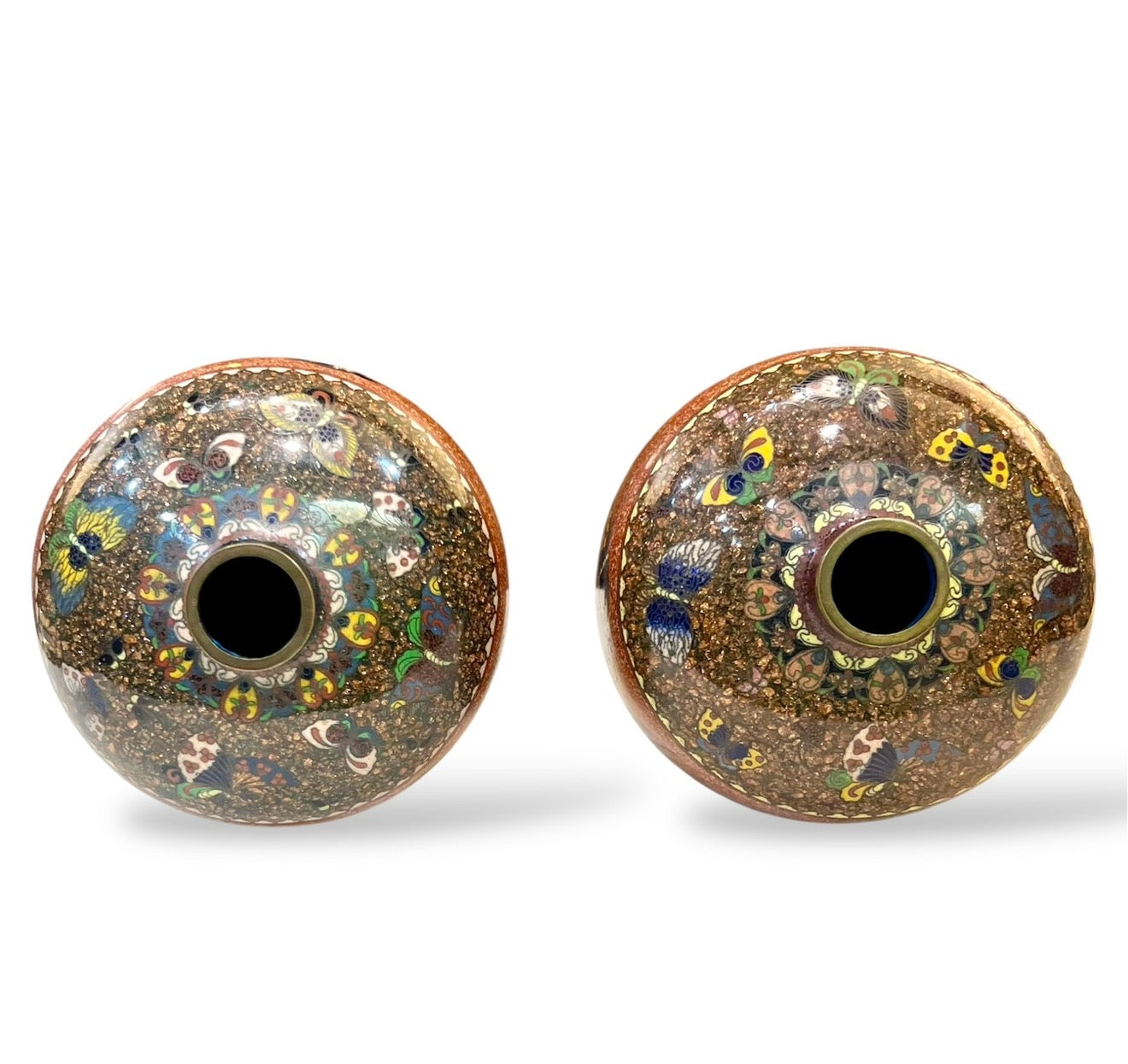 A Fine pair of Japanese cloisonné enamel vases Attributed to Honda Yasaburō, Nagoya, Meiji era